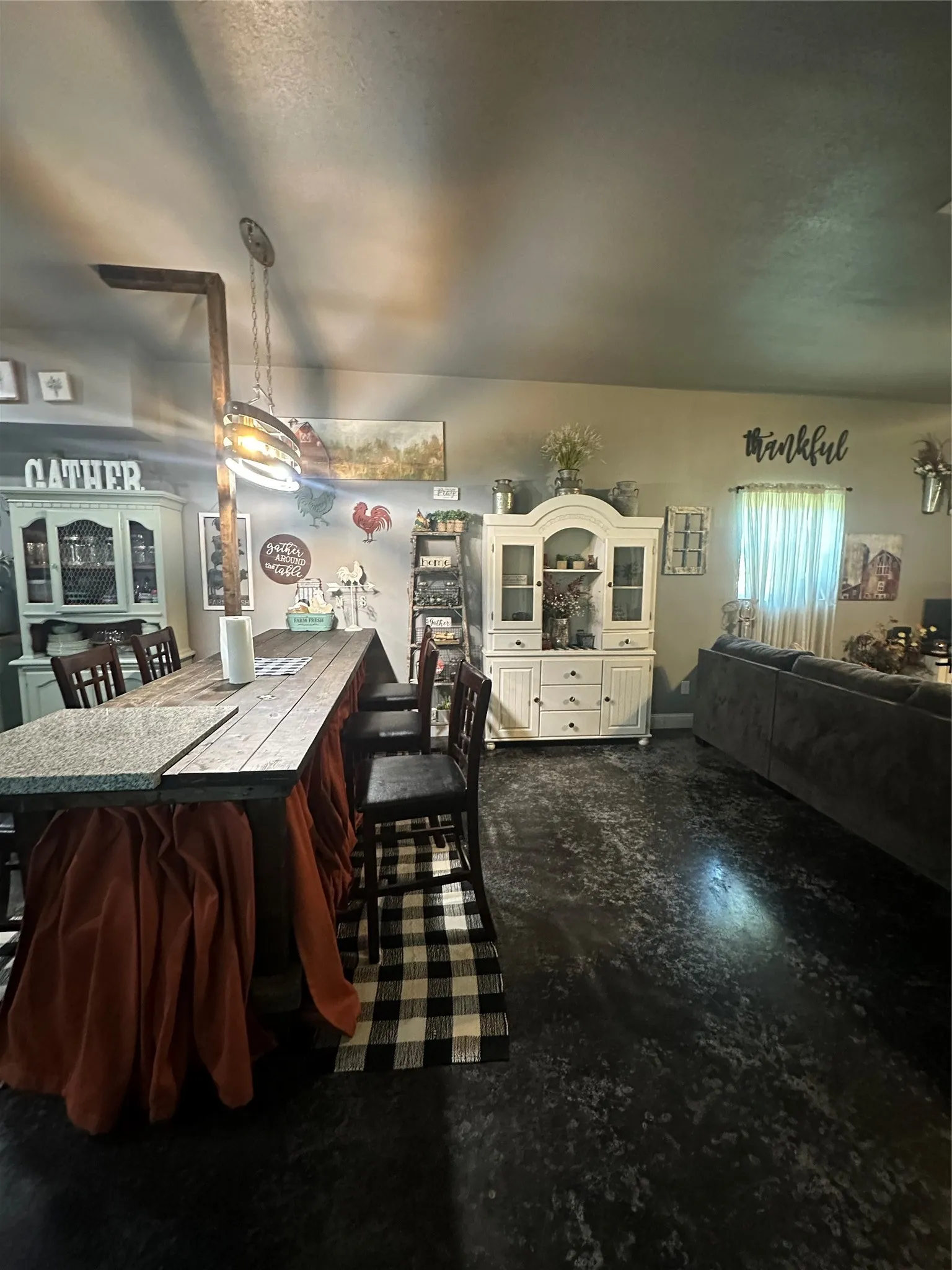 Very large island in open concept kitchen