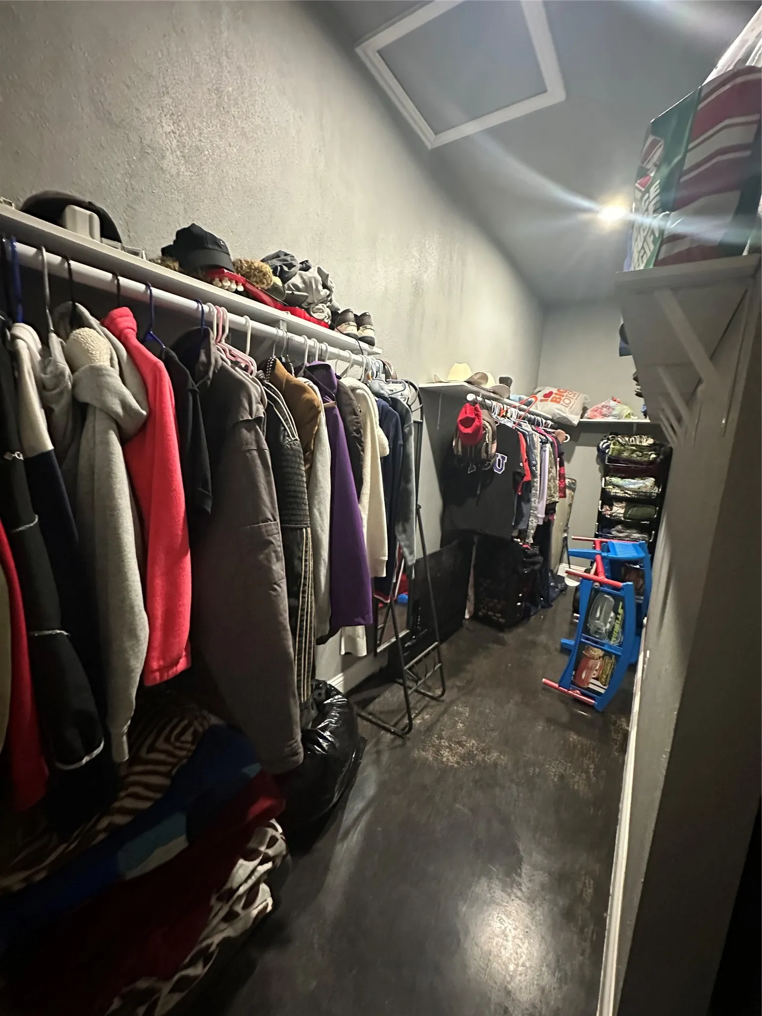 Large walk in closet