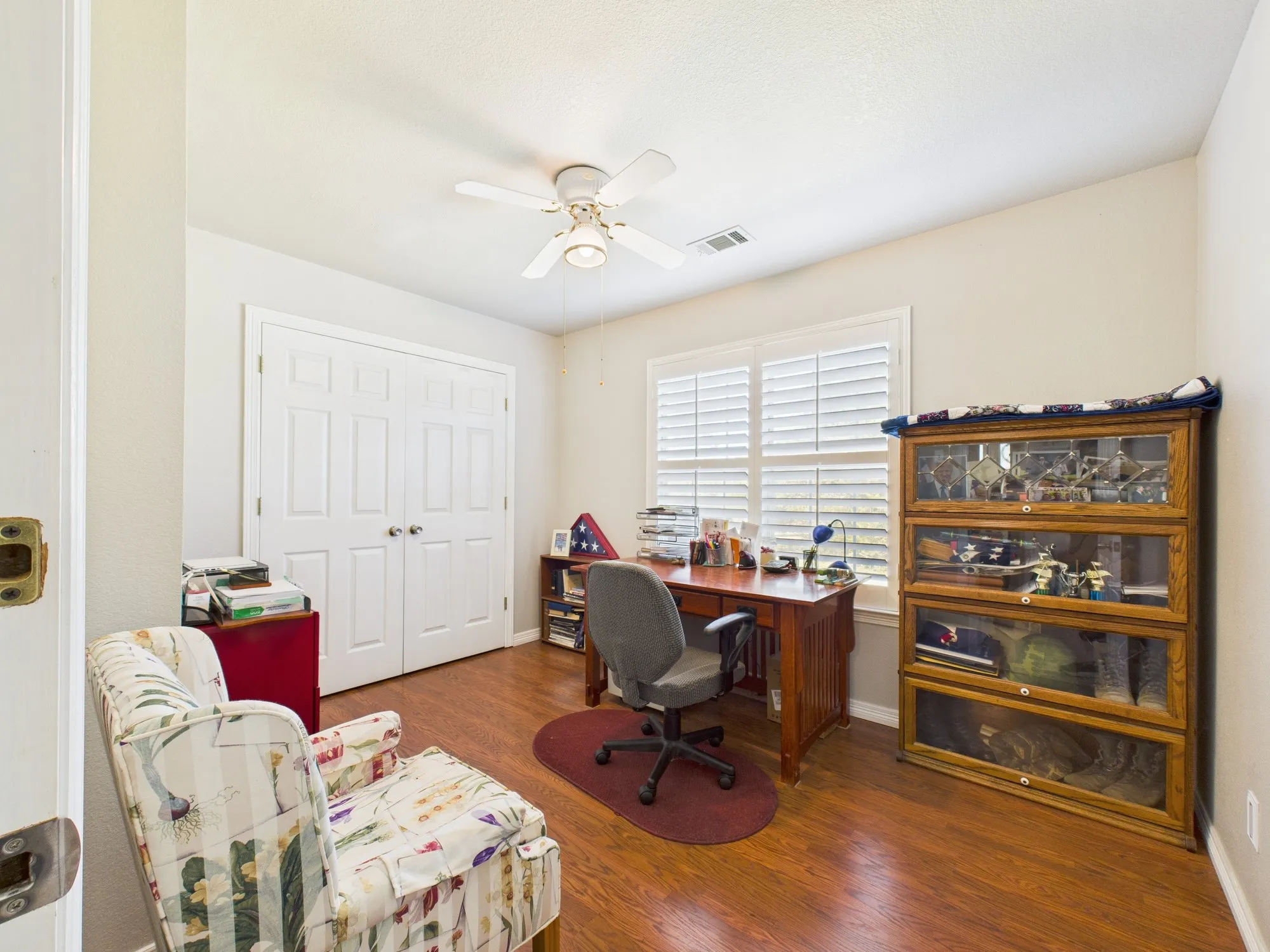 3rd downstairs bedroom used as an office