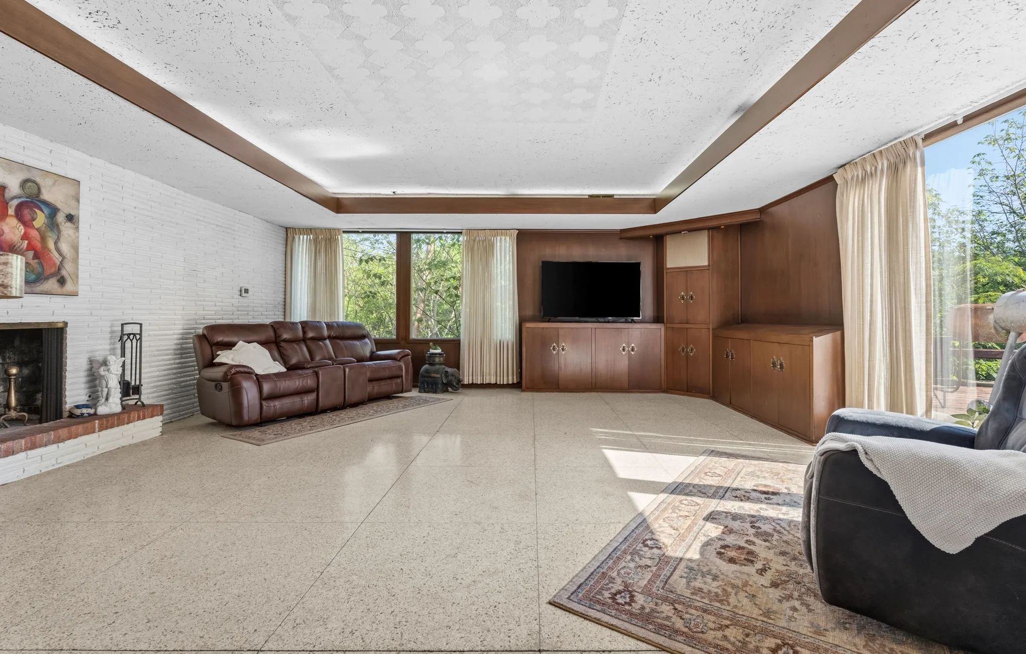 Family Room with Abundant Natural Light