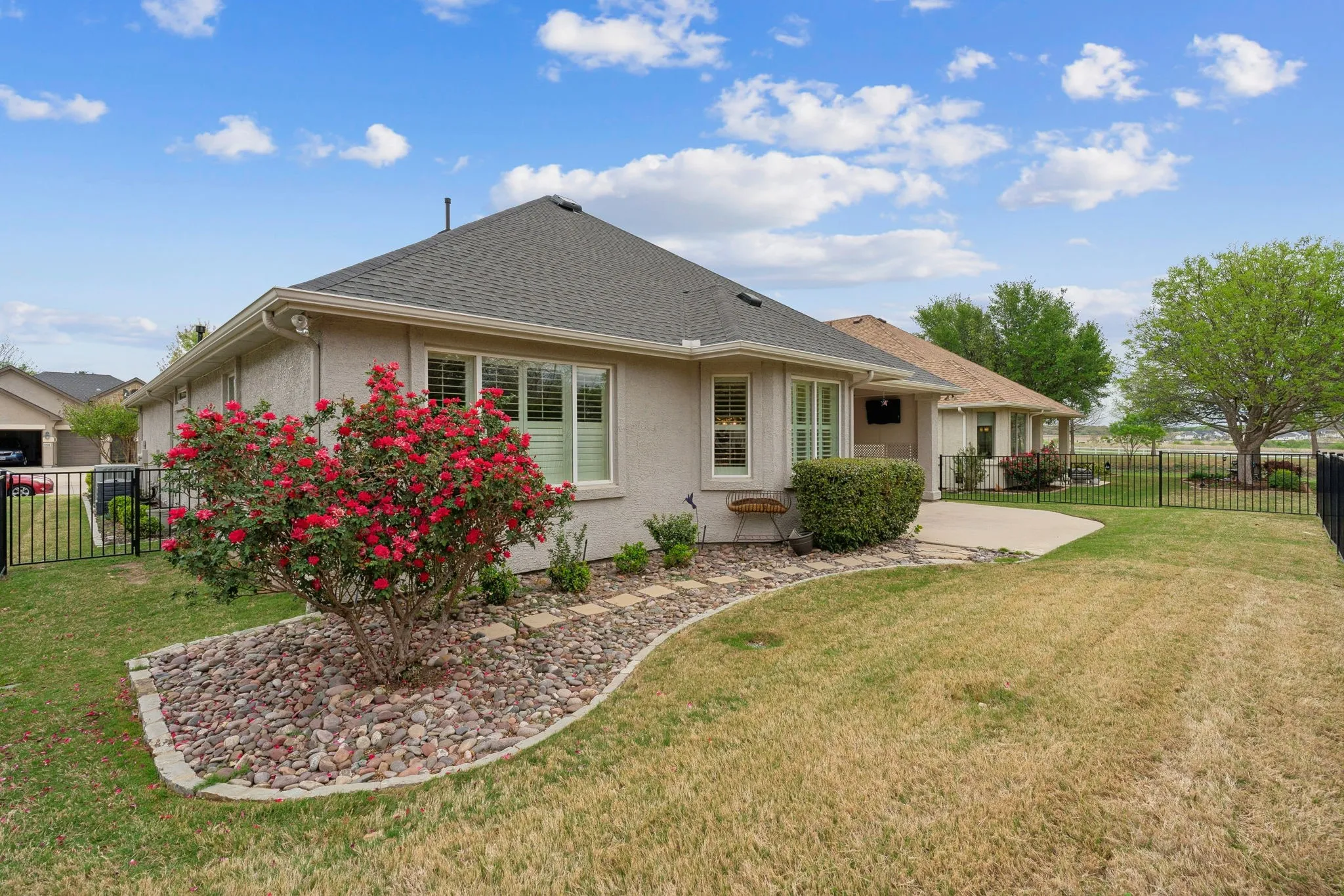 Beautiful landscape on the back and side yard