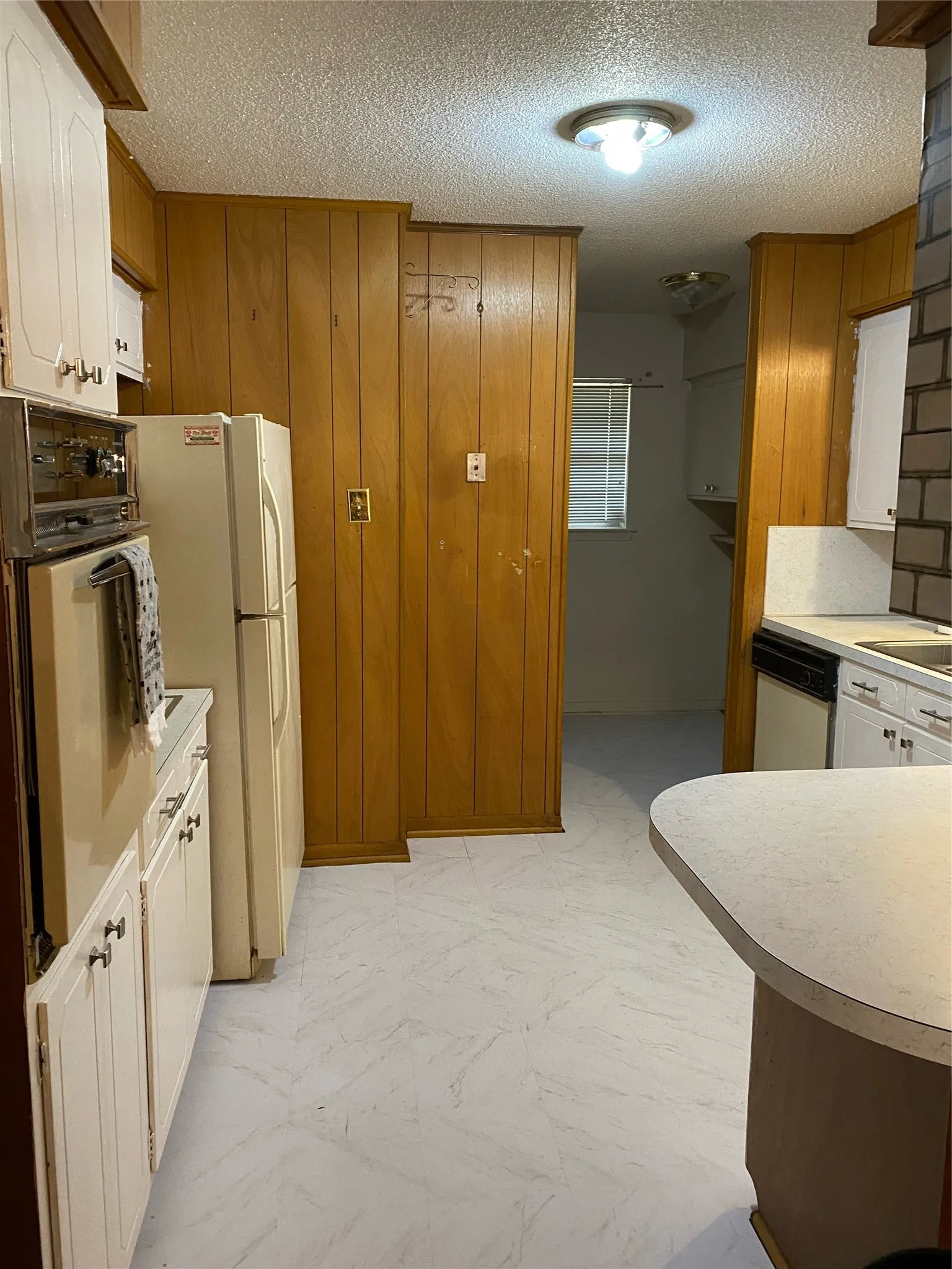 kitchen view of laundry