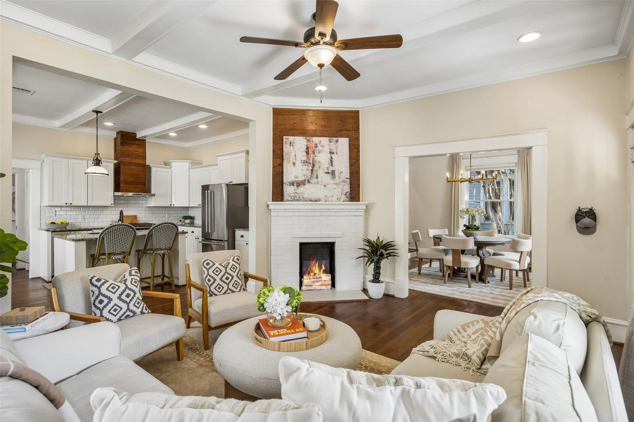 A fantastic floor plan is introduced the minute you step inside. Original pine flooring unifies the first floor.