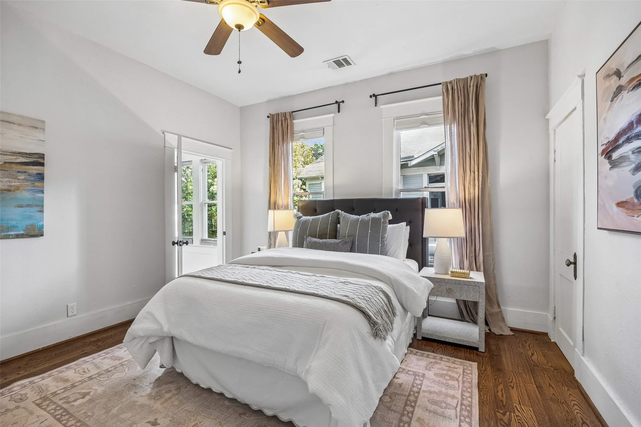The primary ensuite is located at the rear of the home. Nice and roomy with a walk-in closet!