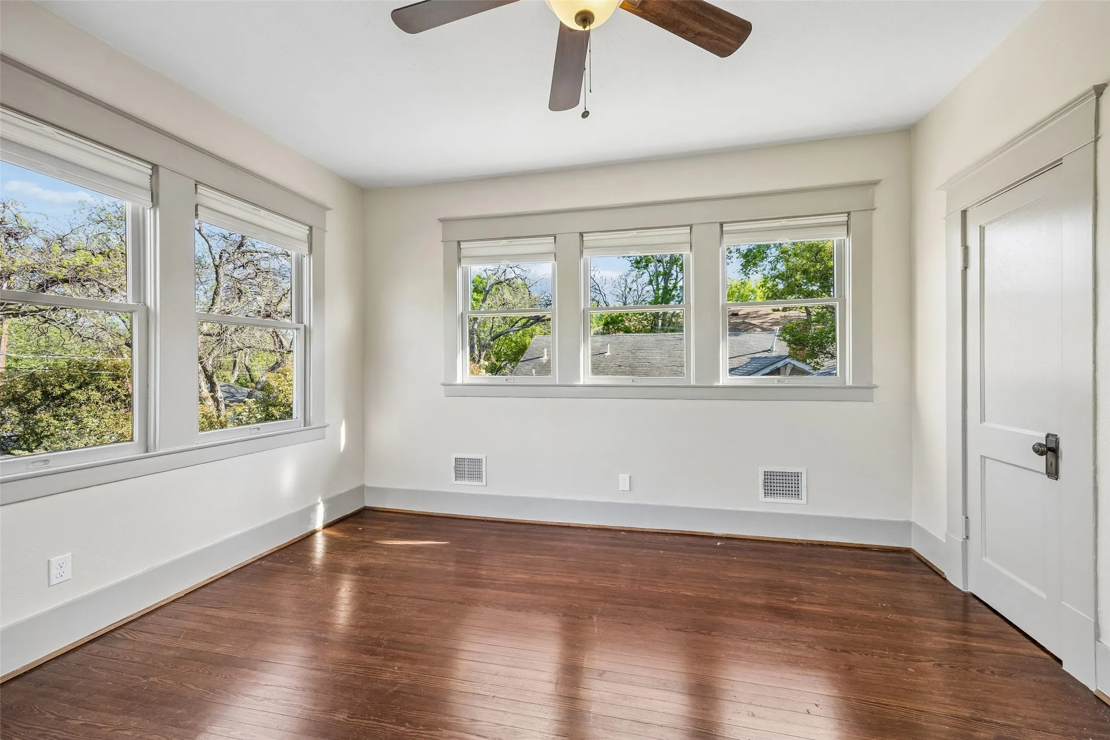 Birdseye views are provided in the second story windows.