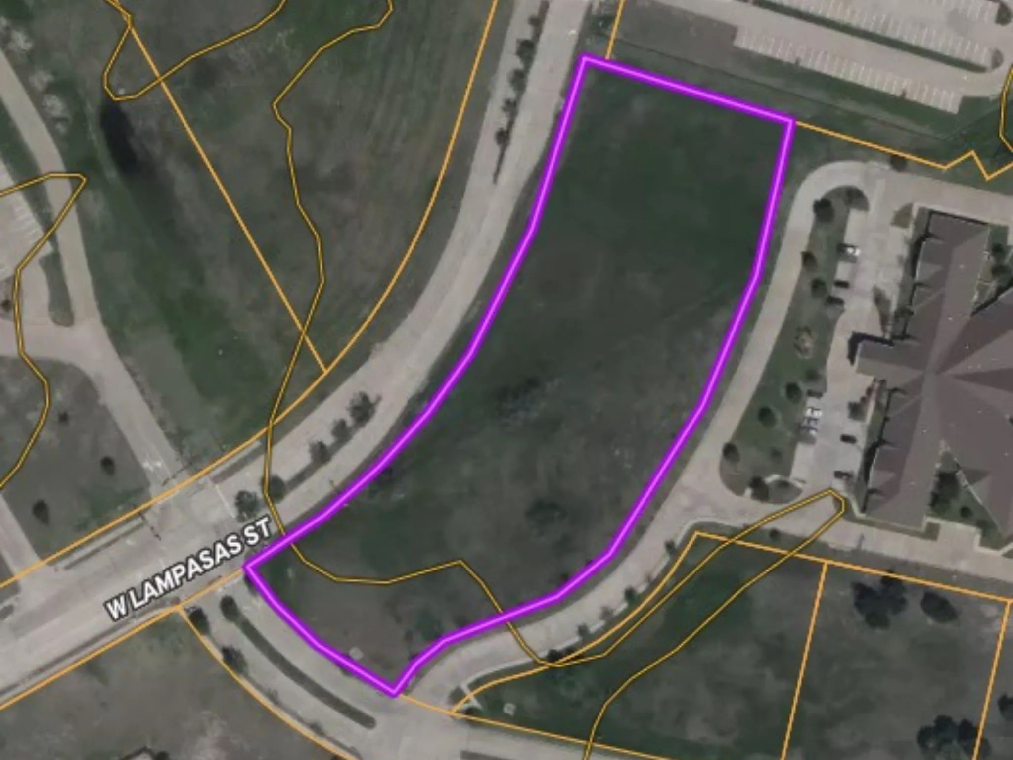Aerial view of property's location