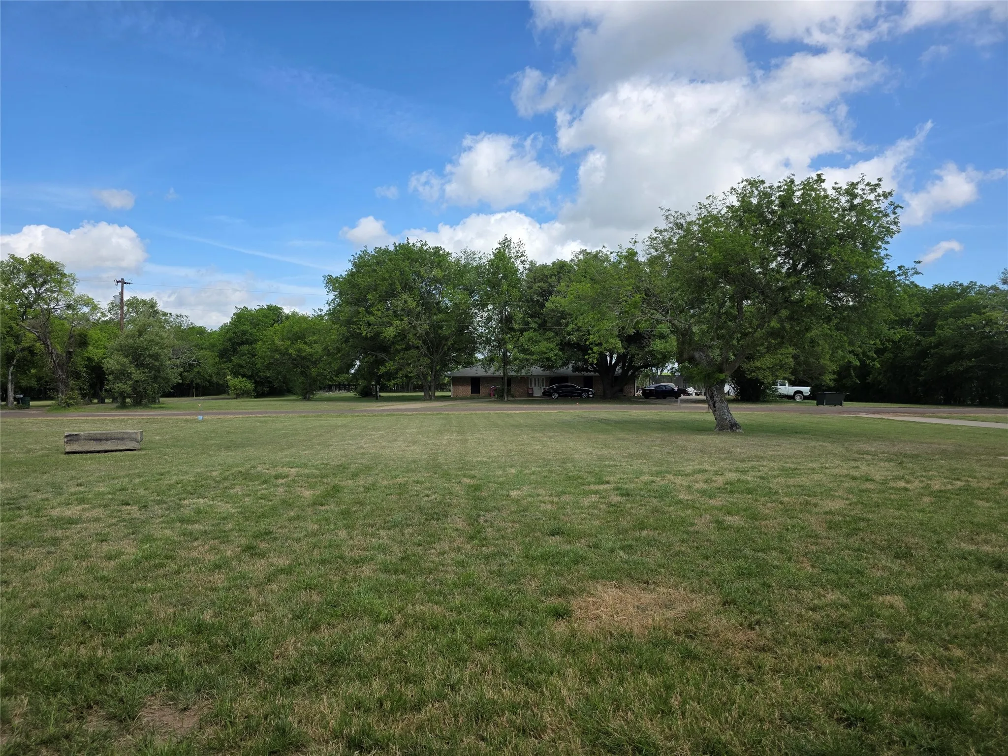 View of green lawn