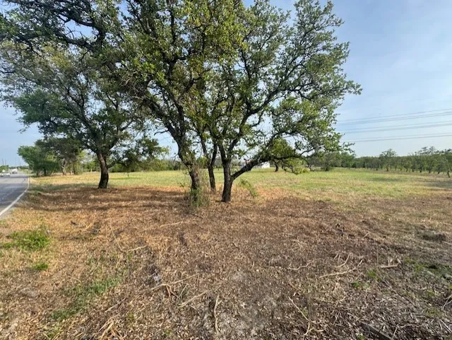 View of yard with a view of countryside