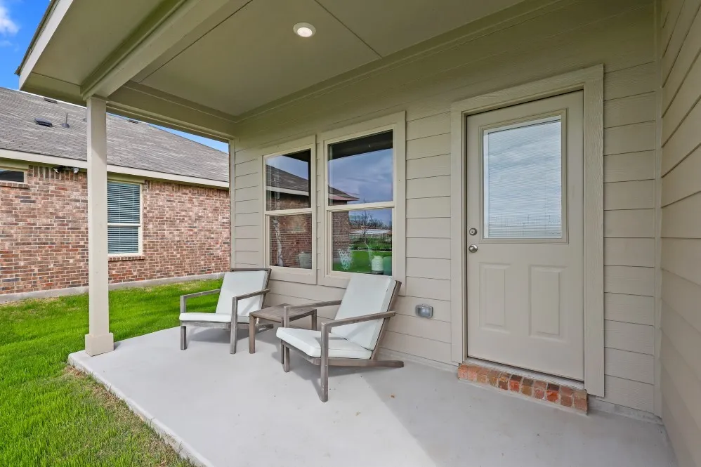 Patio- All Home and community information, including pricing, included features, terms, availability and amenities, are subject to change at any time without notice or obligation. All Drawings, pictures, photographs, video, square footages, floor plans, elevations, features, colors and sizes are approximate for illustration purposes only and will vary from the homes as built.