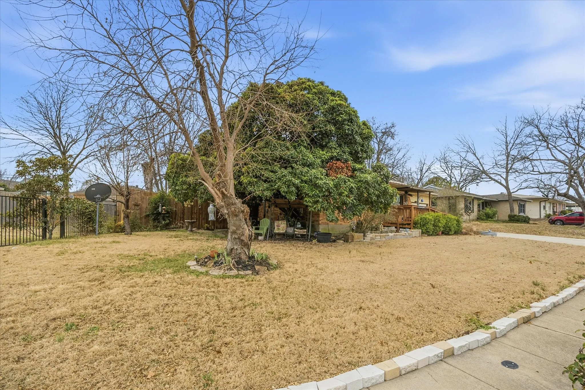 Expansive lawn