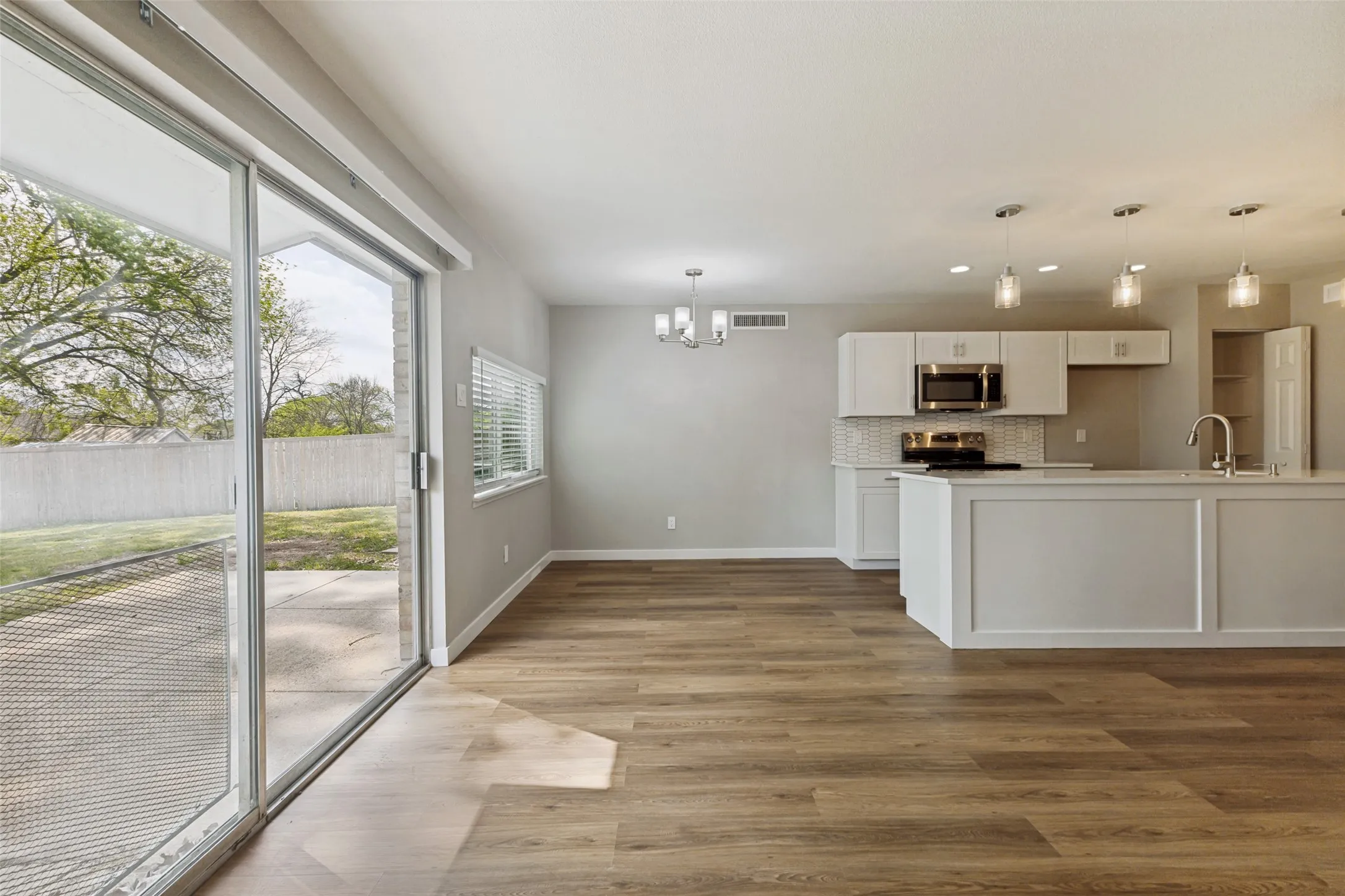 Outstanding view, the kitchen island is also noteworthy.