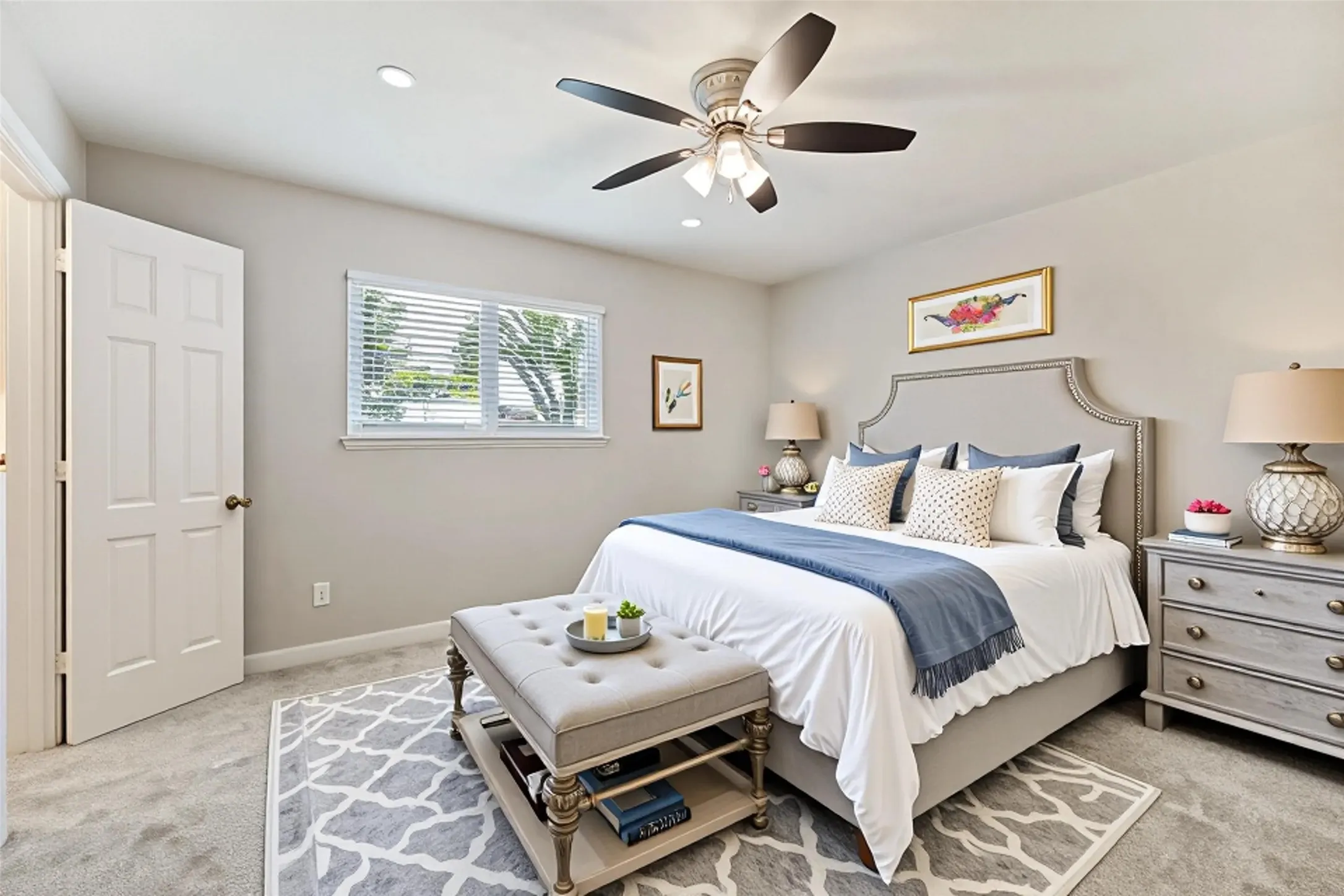 Virtually Staged Primary Bedroom