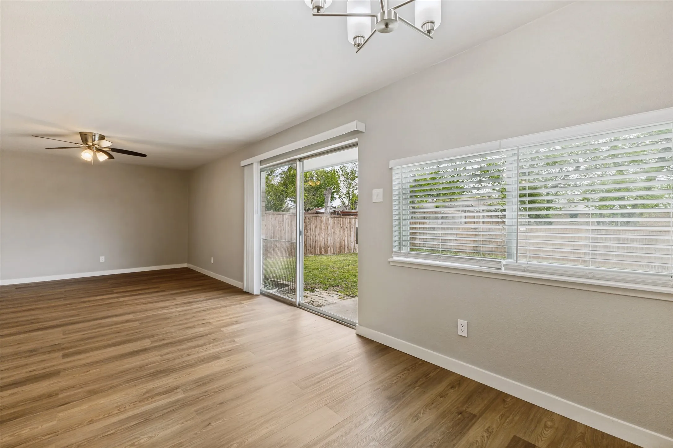 Wow! Great view of the open outdoors from the spacious eat in kitchen area plus another great living area!