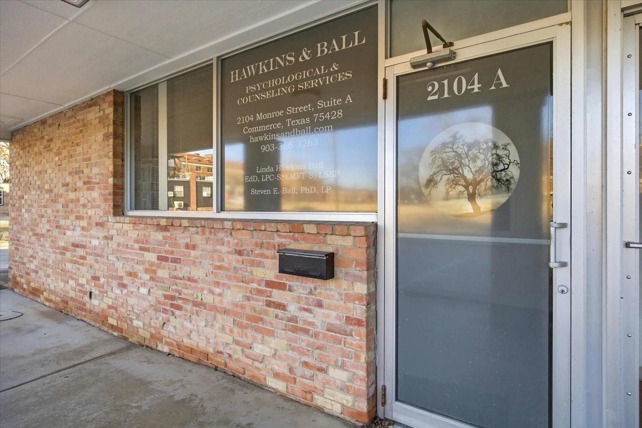 Suite A includes reception area, office spaces and rest room facility.
