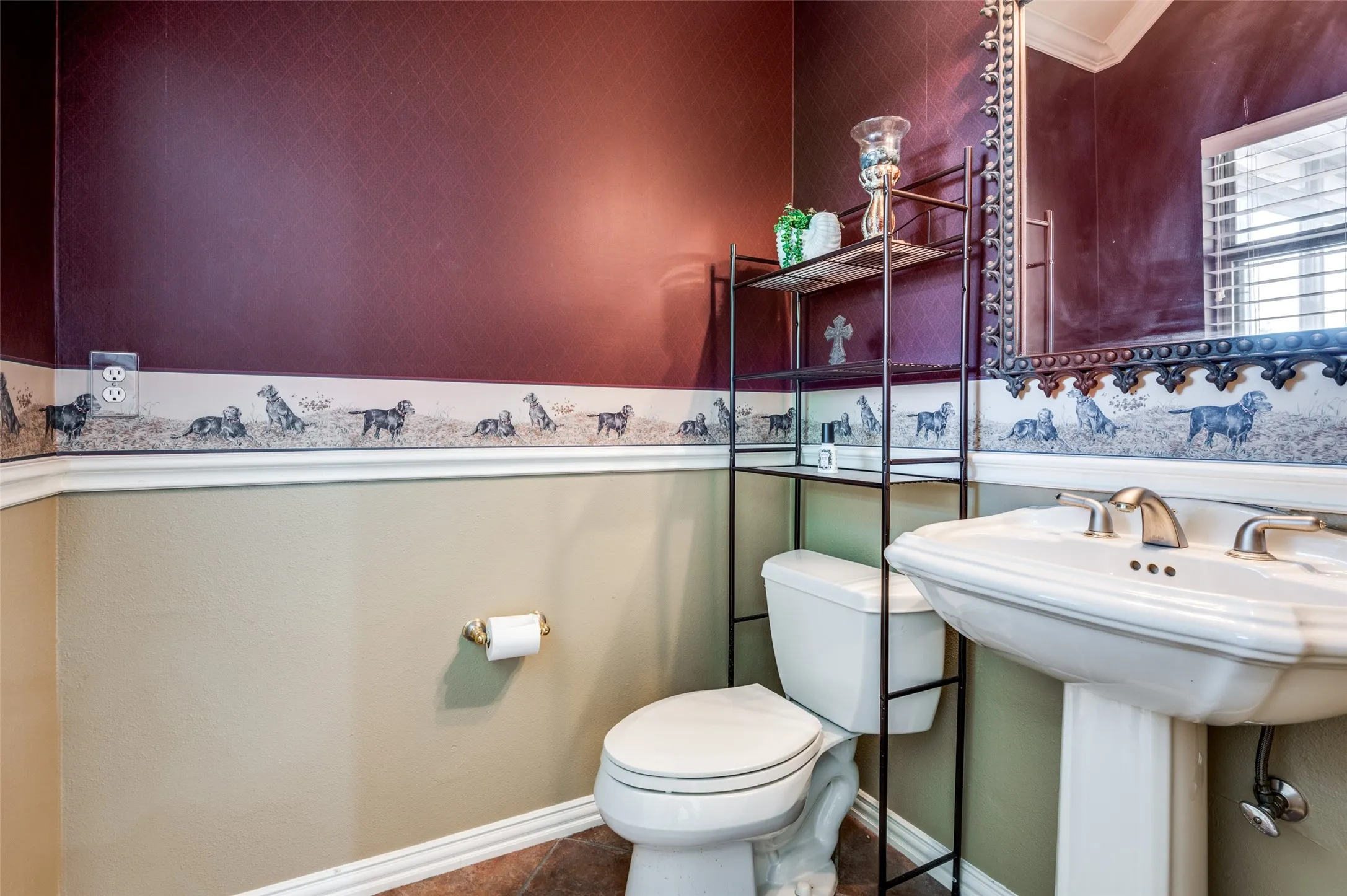 Half bath in upstairs family room