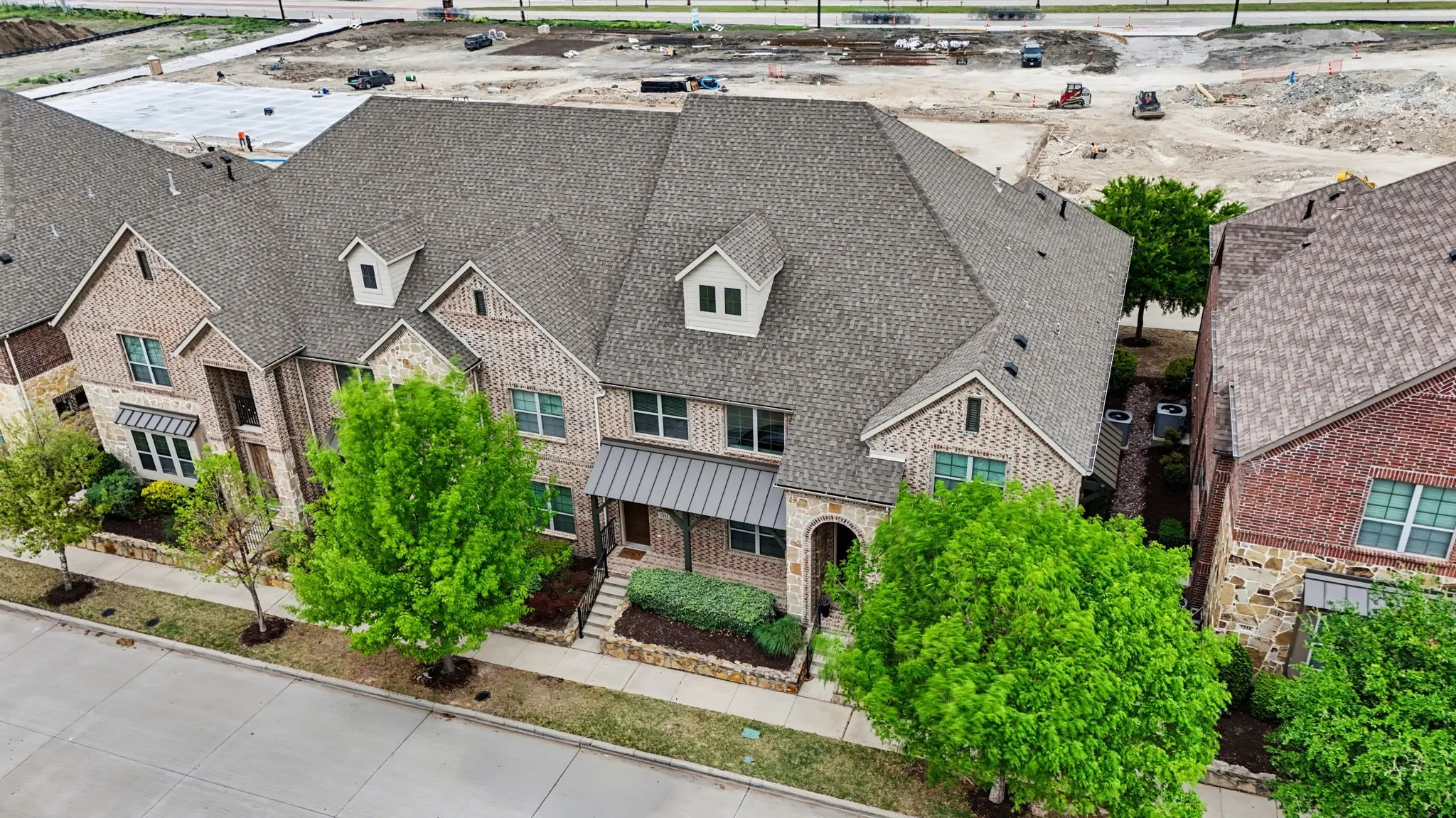 View from above of property