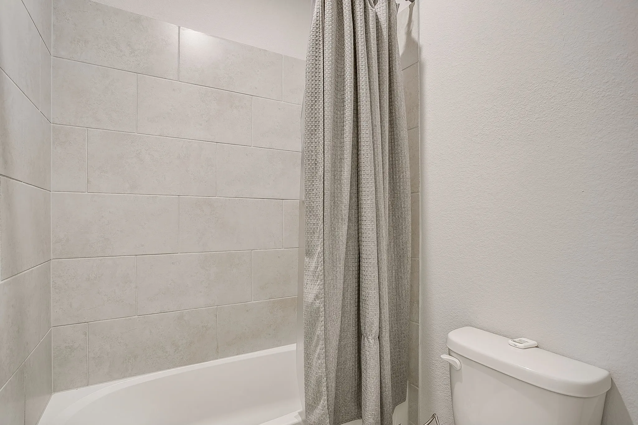Tub and shower combination.