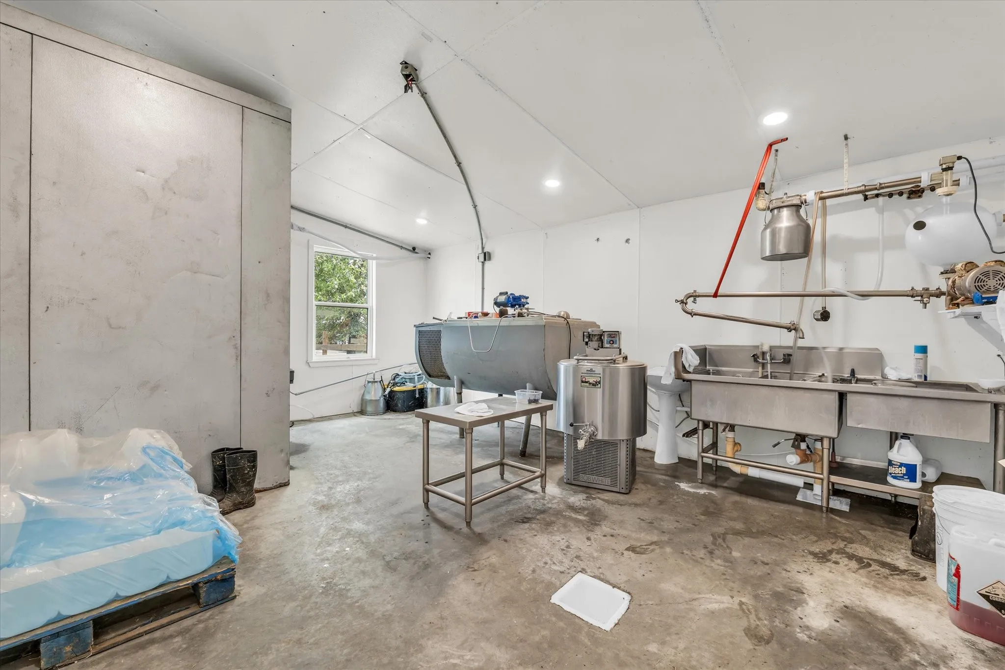 Dairy equipment room