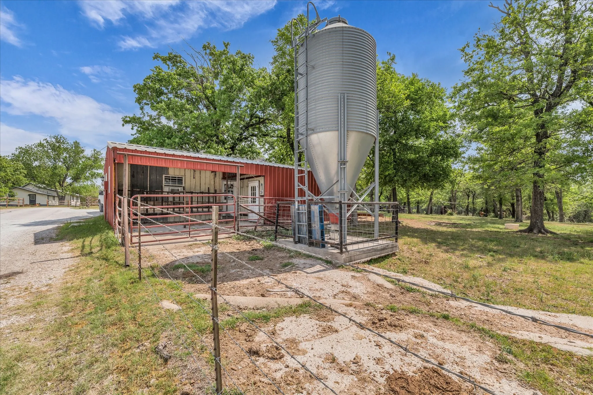 Back of dairy barn