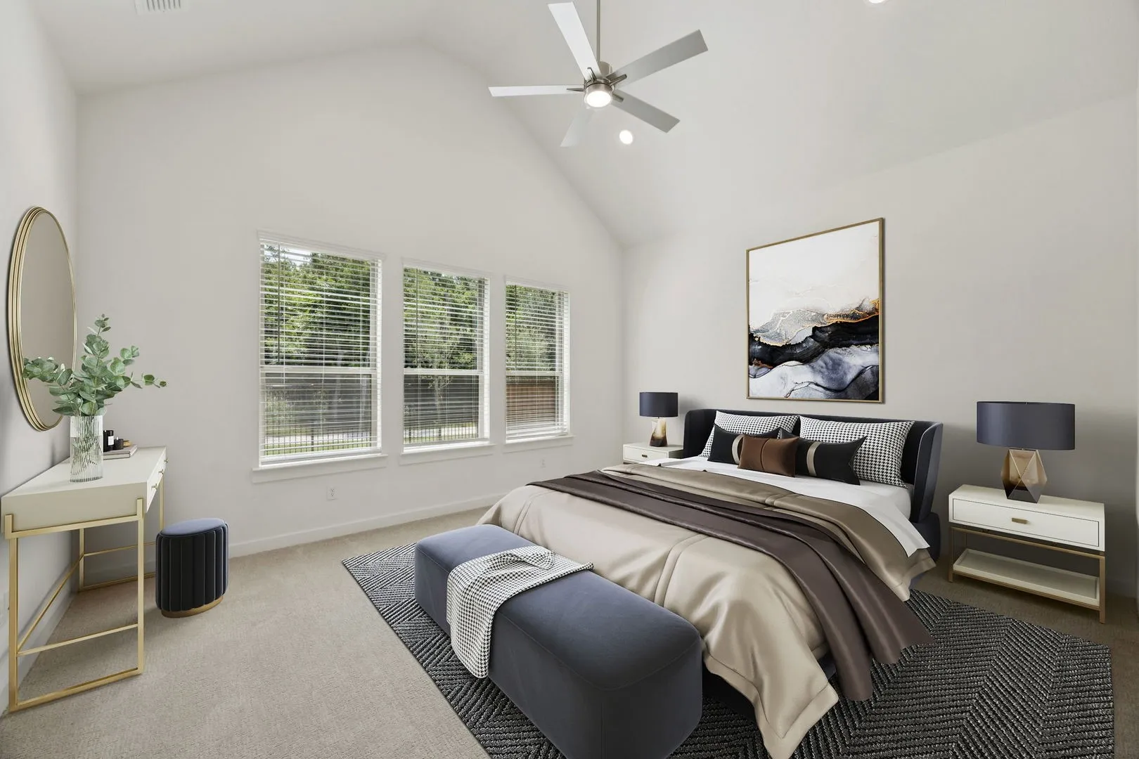 Primary Suite in the Monet II home plan by Trophy Signature Homes – REPRESENTATIVE PHOTO