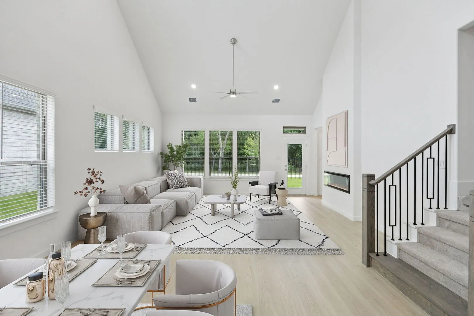 Living Room in the Monet II home plan by Trophy Signature Homes – REPRESENTATIVE PHOTO