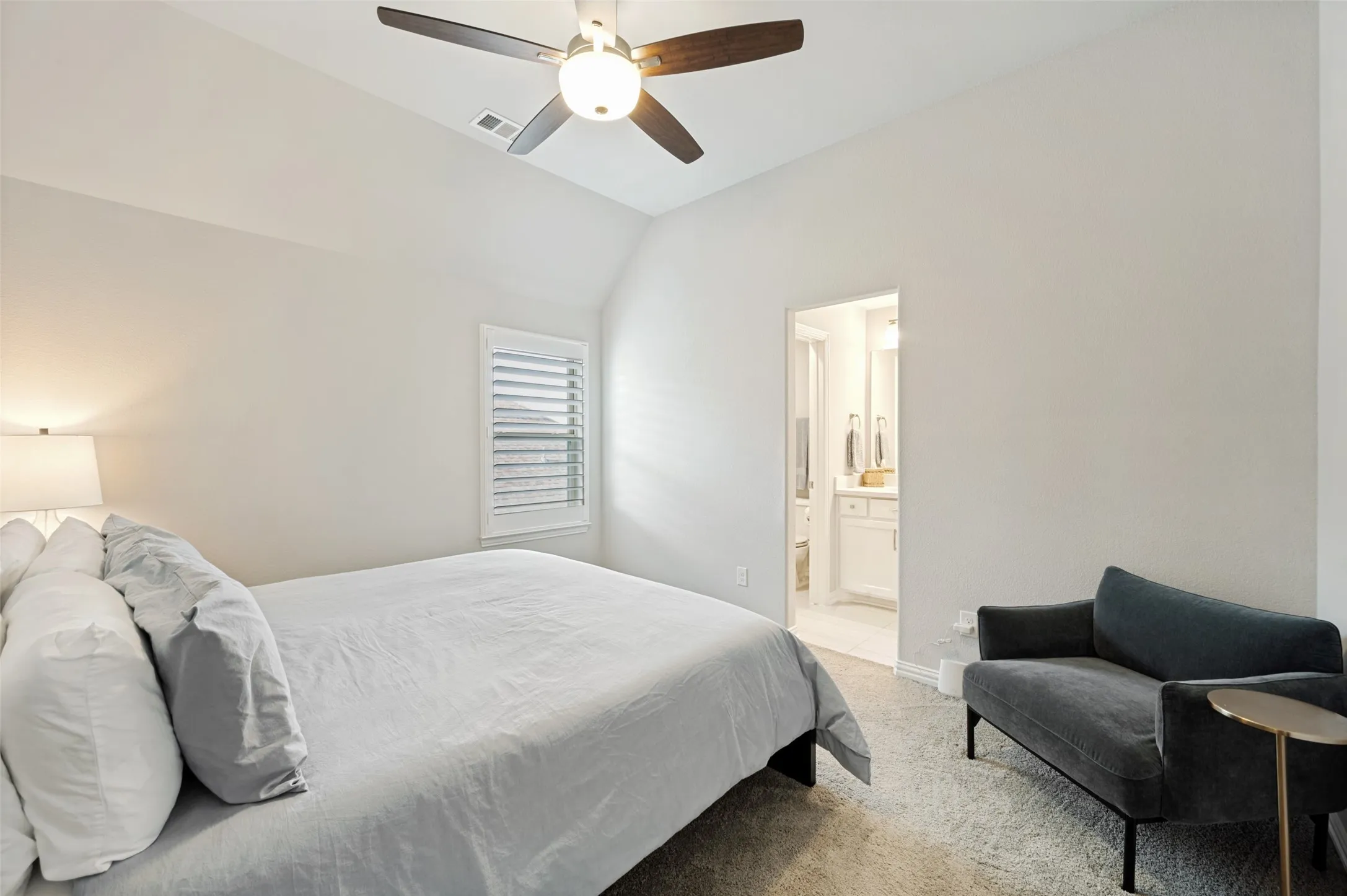 Upstairs Bedroom with Walk-In Closet & Ensuite Bath