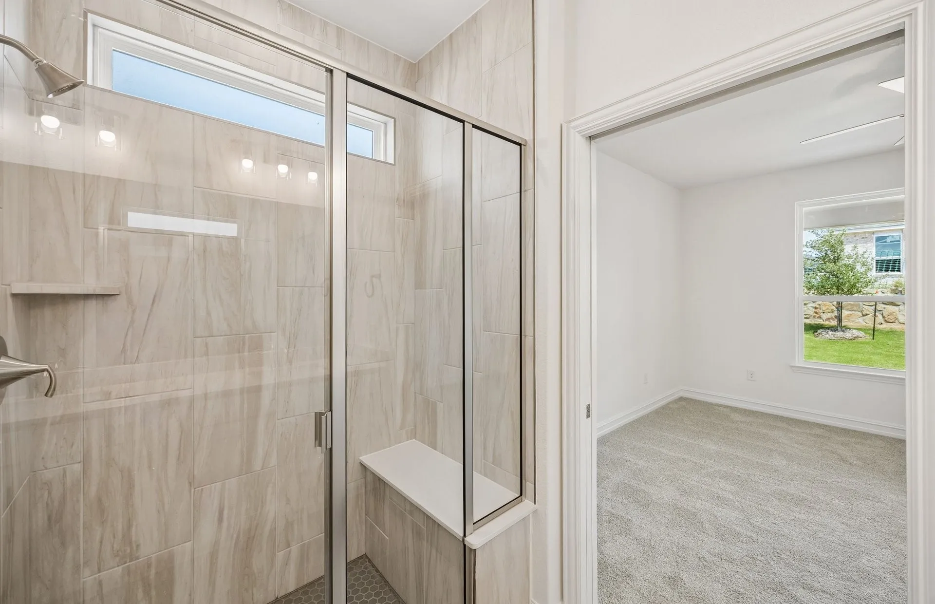 Beautiful shower in primary bath