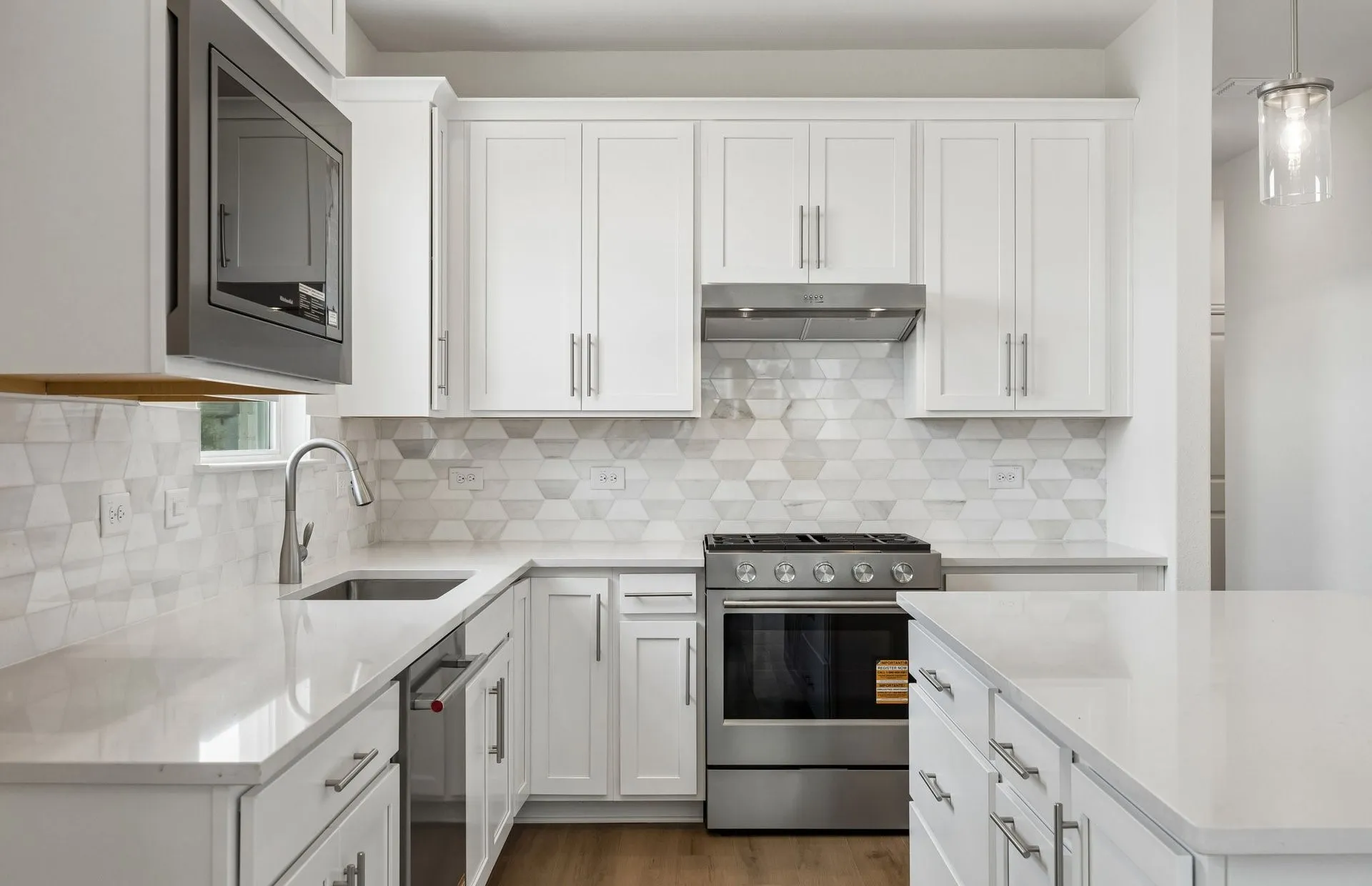 Abundant cabinet space available