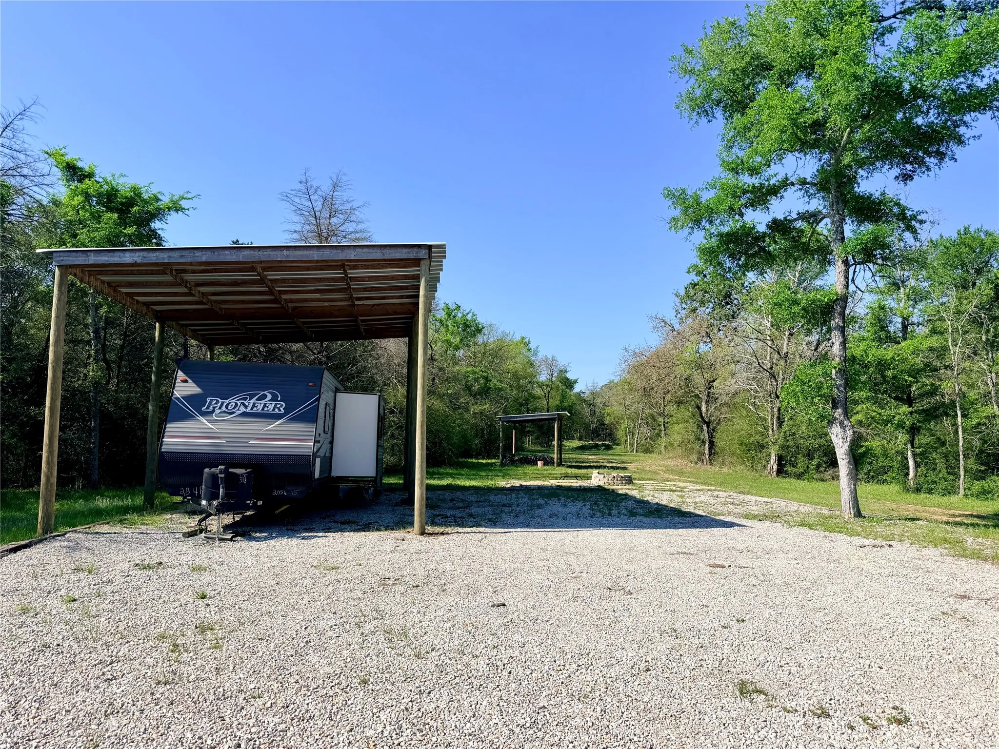 RV parking and Deer shed
