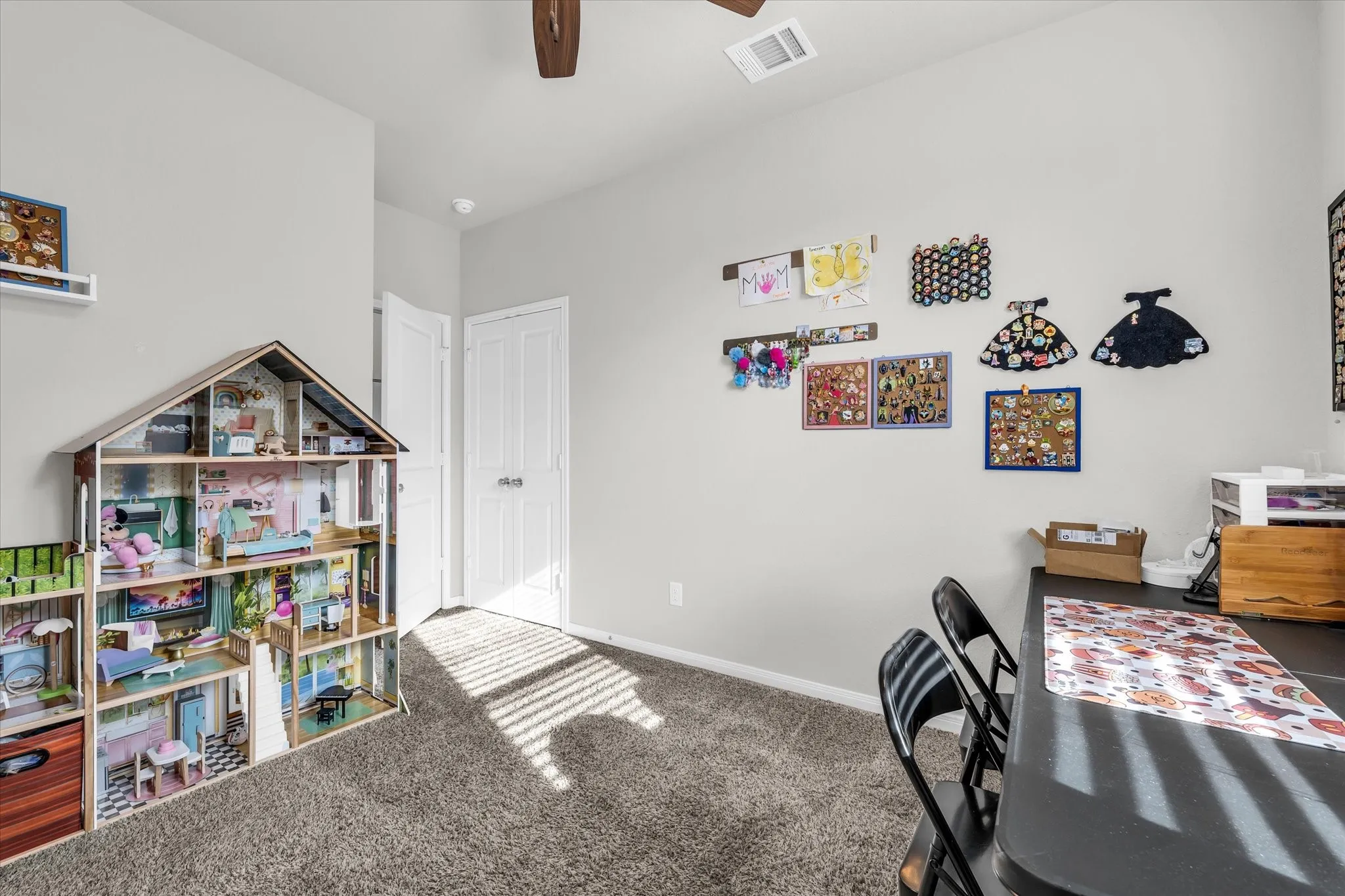Bedroom 4 is currently used as an office.