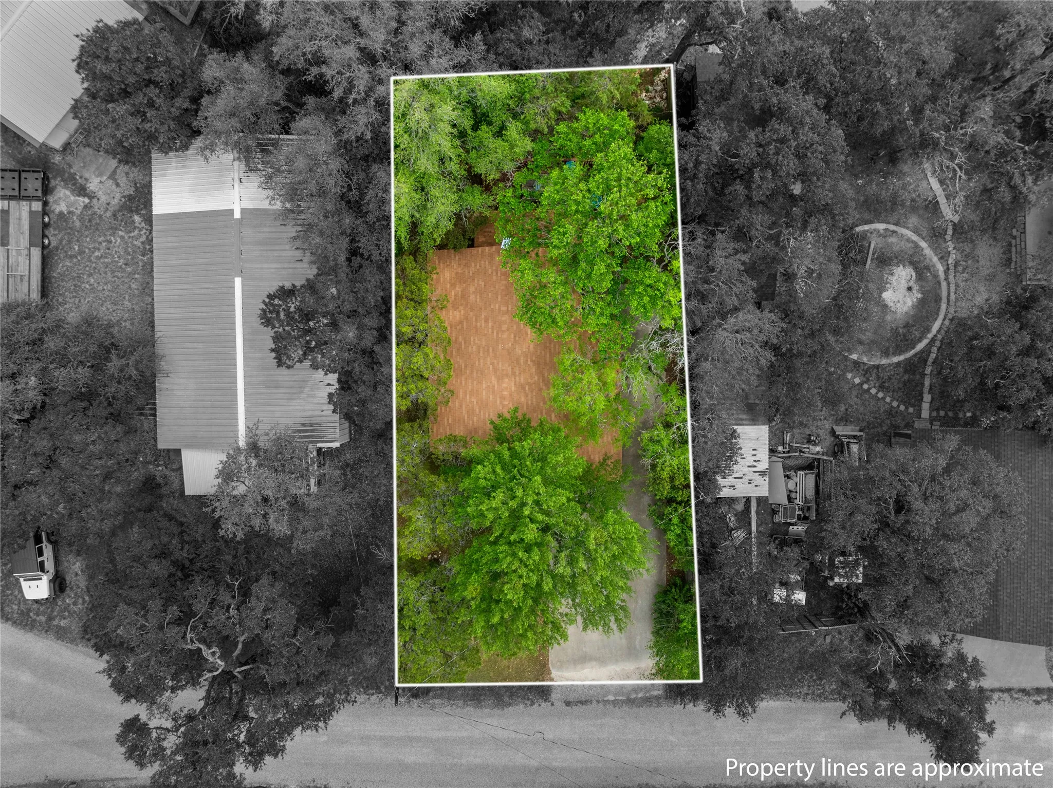 View of property location featuring property parcel outlined