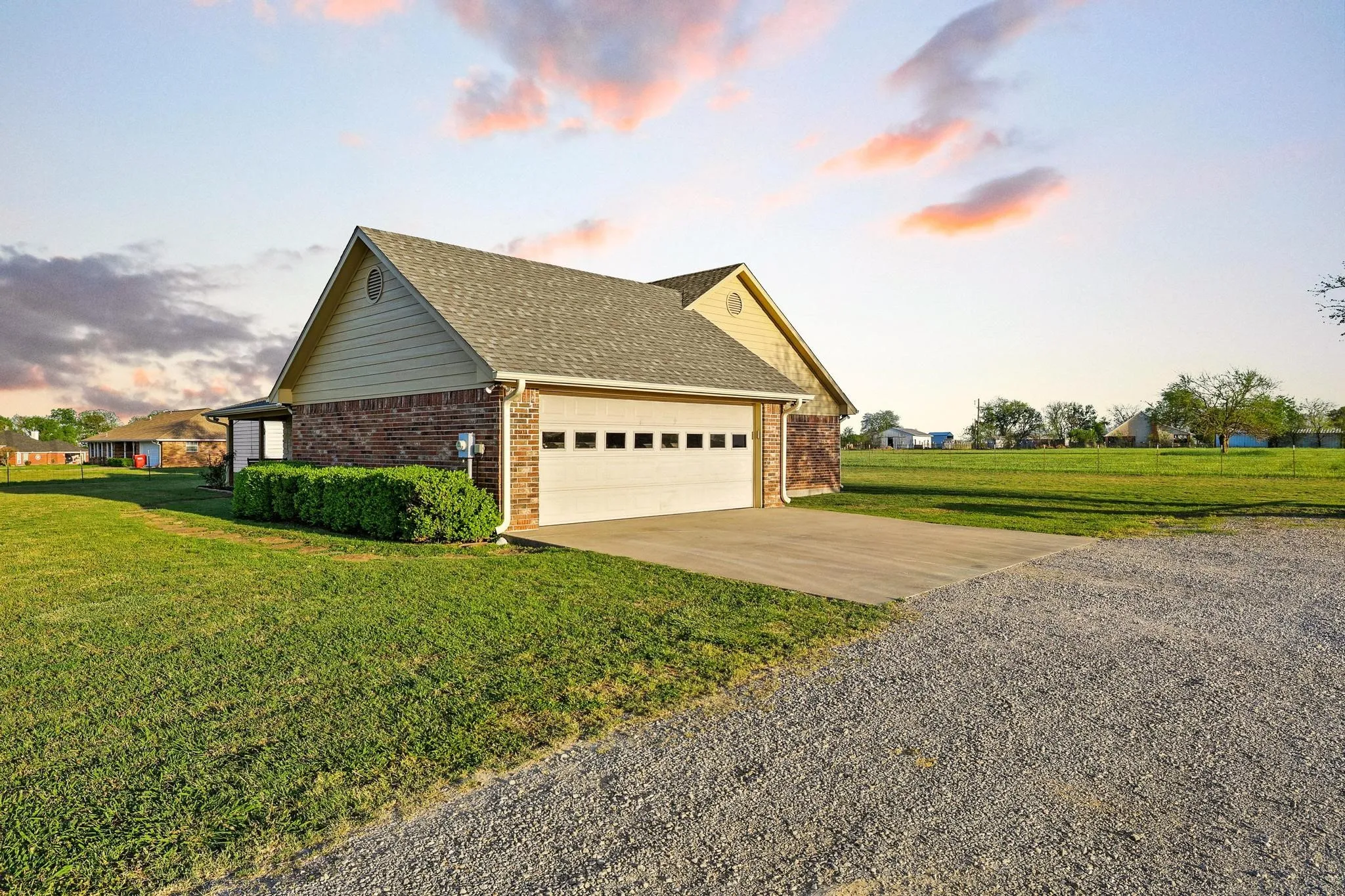 Double Garage with plenty of room for outside parking