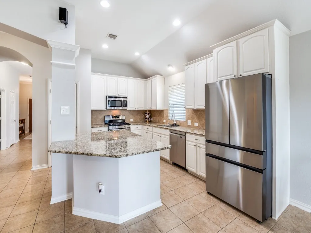 These sellers don't sit at the island, but there's definitely room for barstools.
