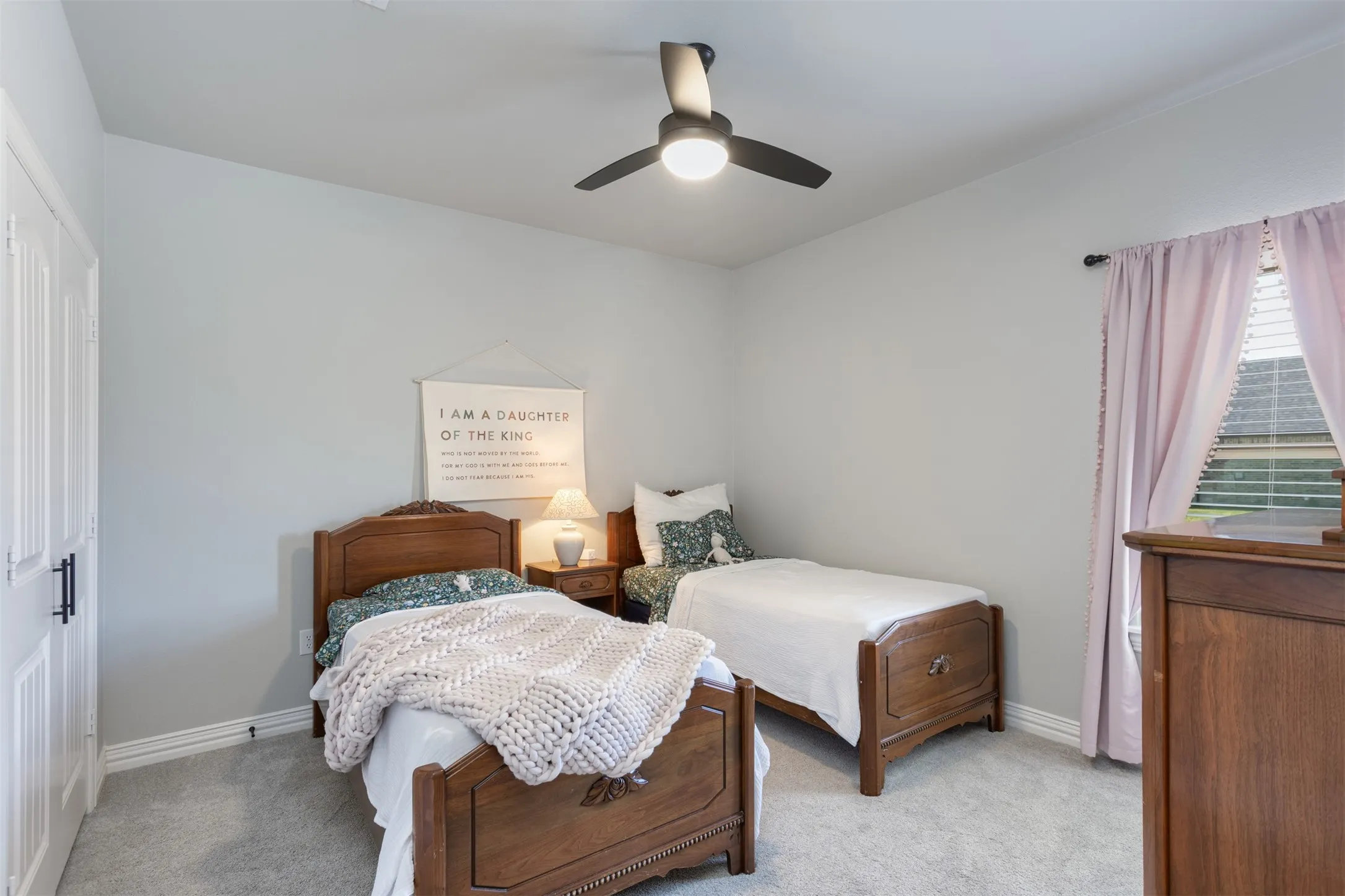 Secondary bedrooms that accommodate any size beds