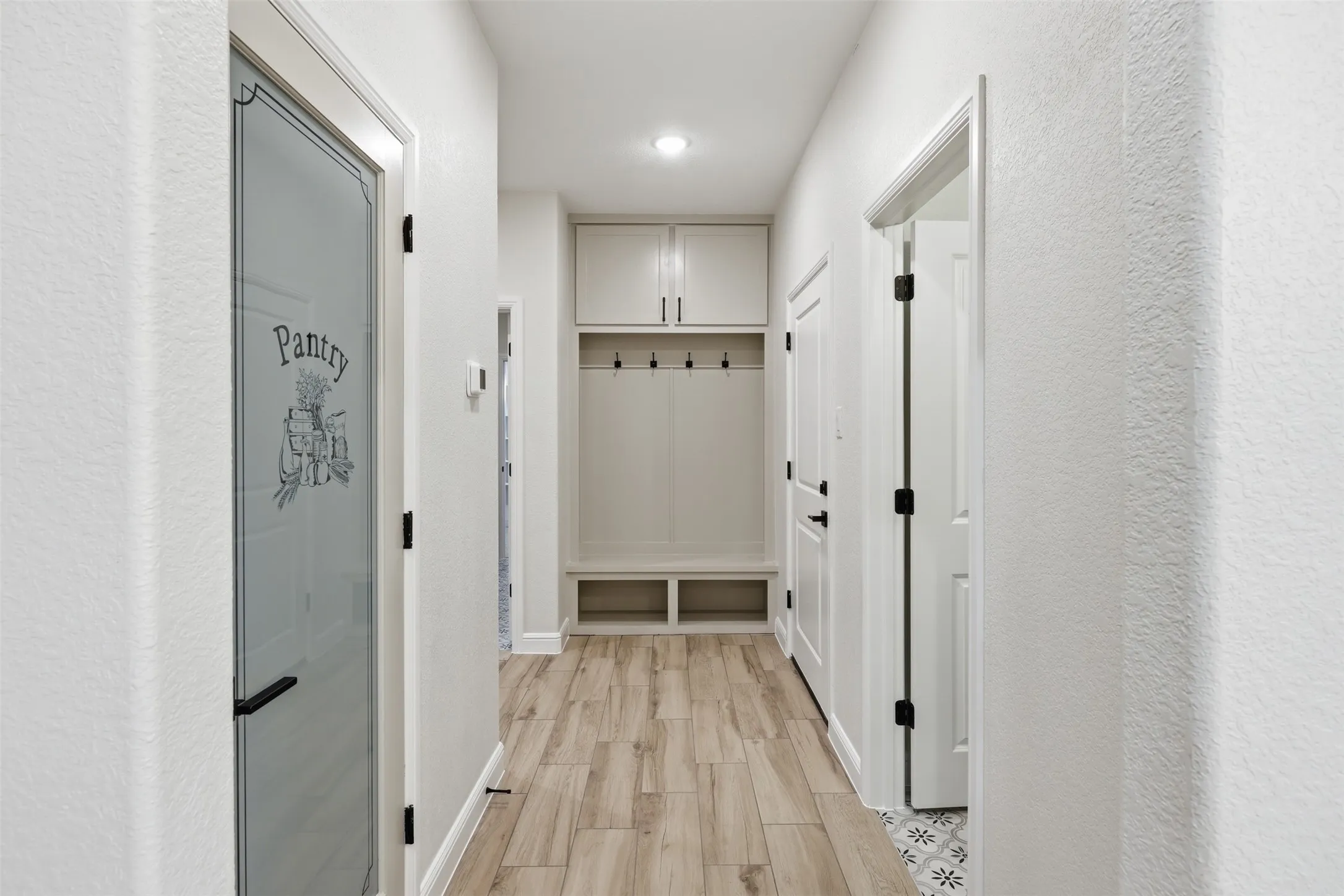 Perfect space to stay organized when walking in from garage