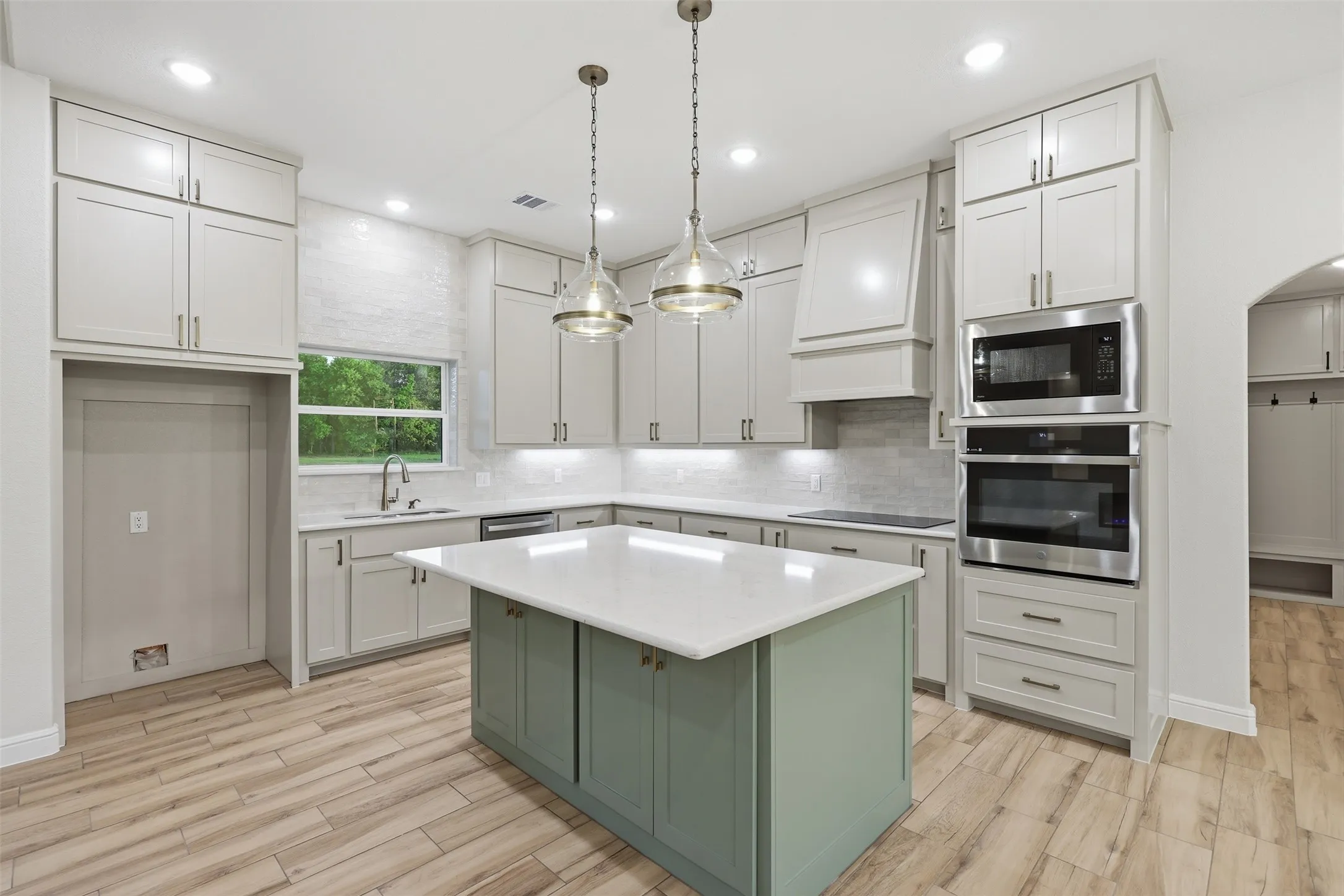 Plenty of cabinets and storage