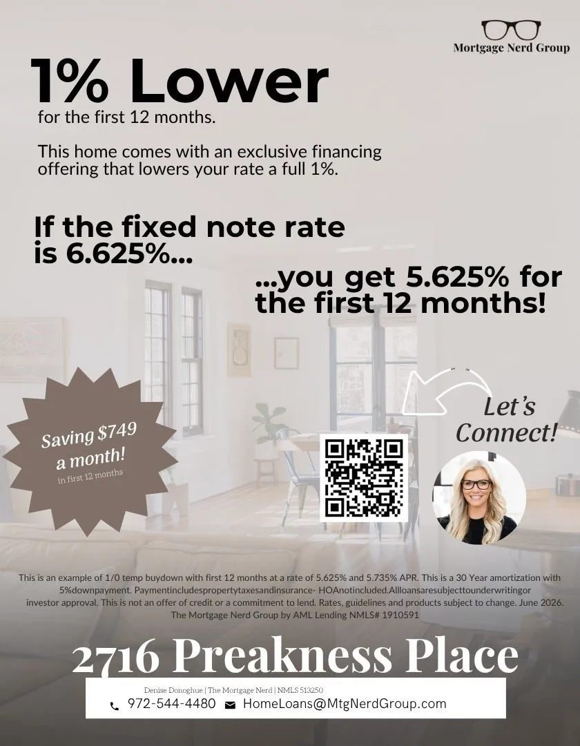 Qualified buyer lender incentive with preferred lender.