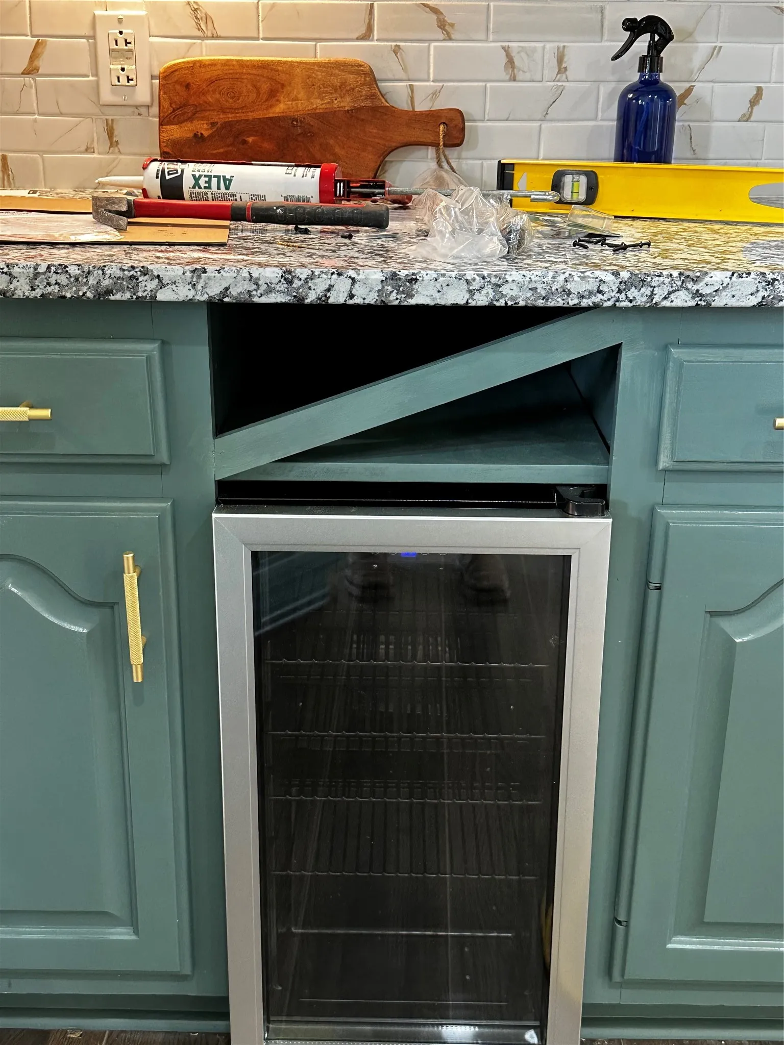 Beverage Cooler in Kitchen