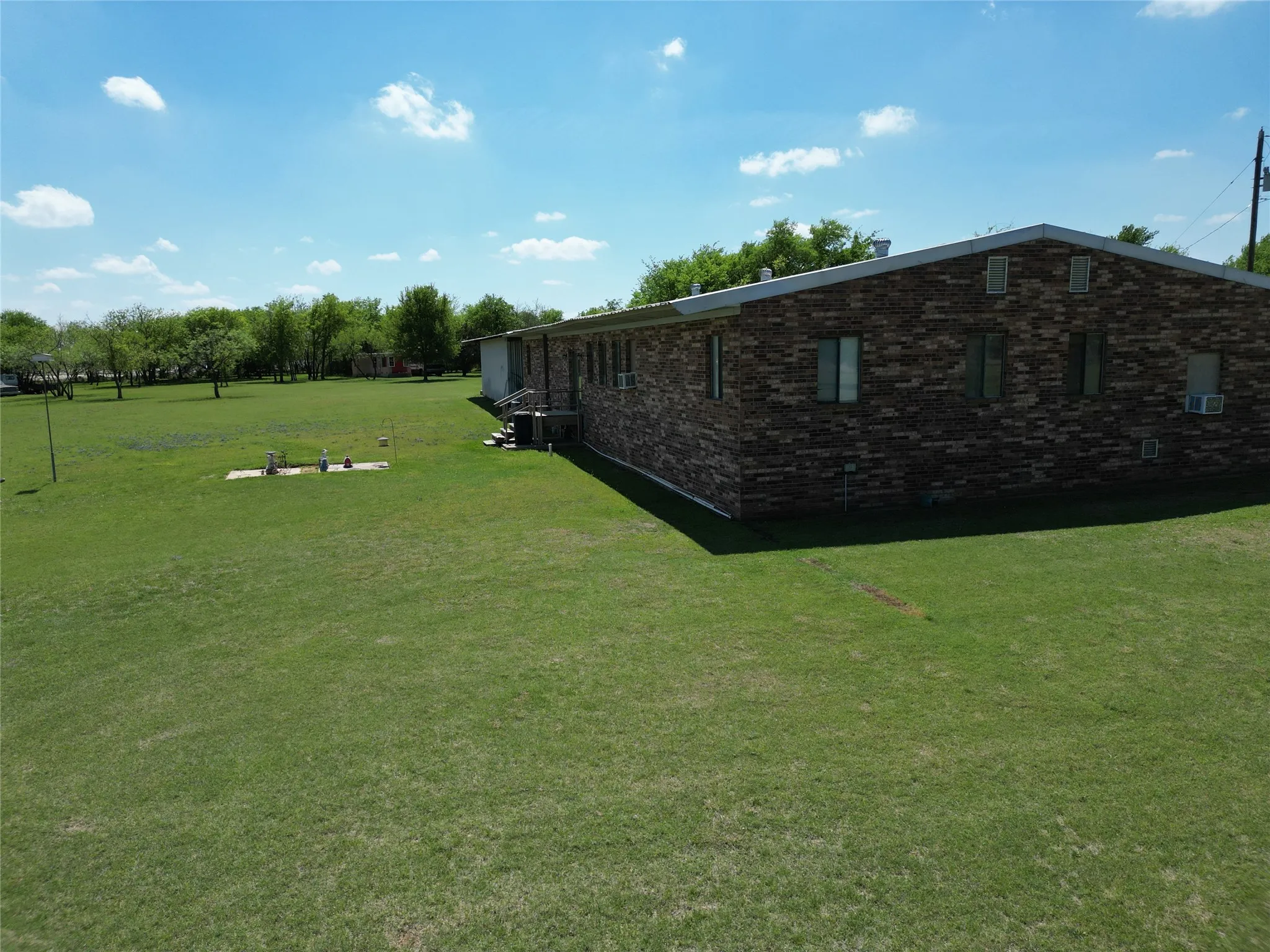 View of green lawn