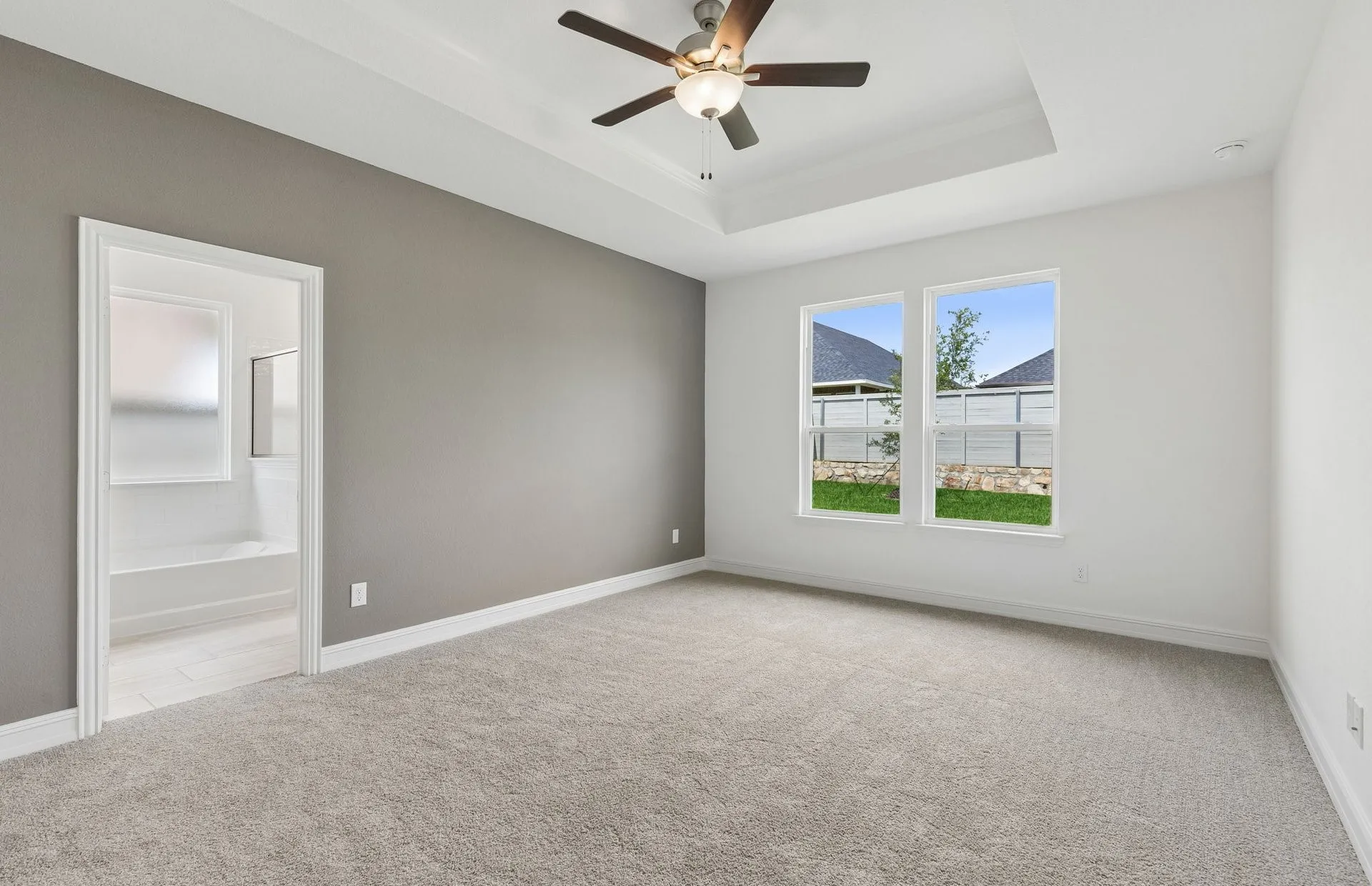 Owners suite with large windows