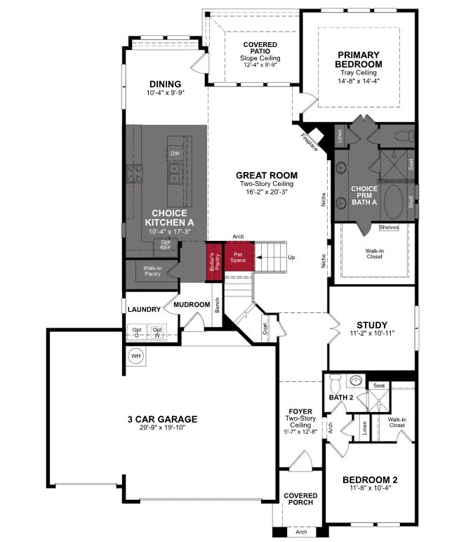 Beazer Homes Lovers Landing Summerfield Floorplan.