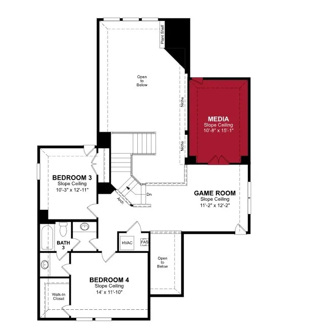 Beazer Homes Lovers Landing Summerfield Floorplan.