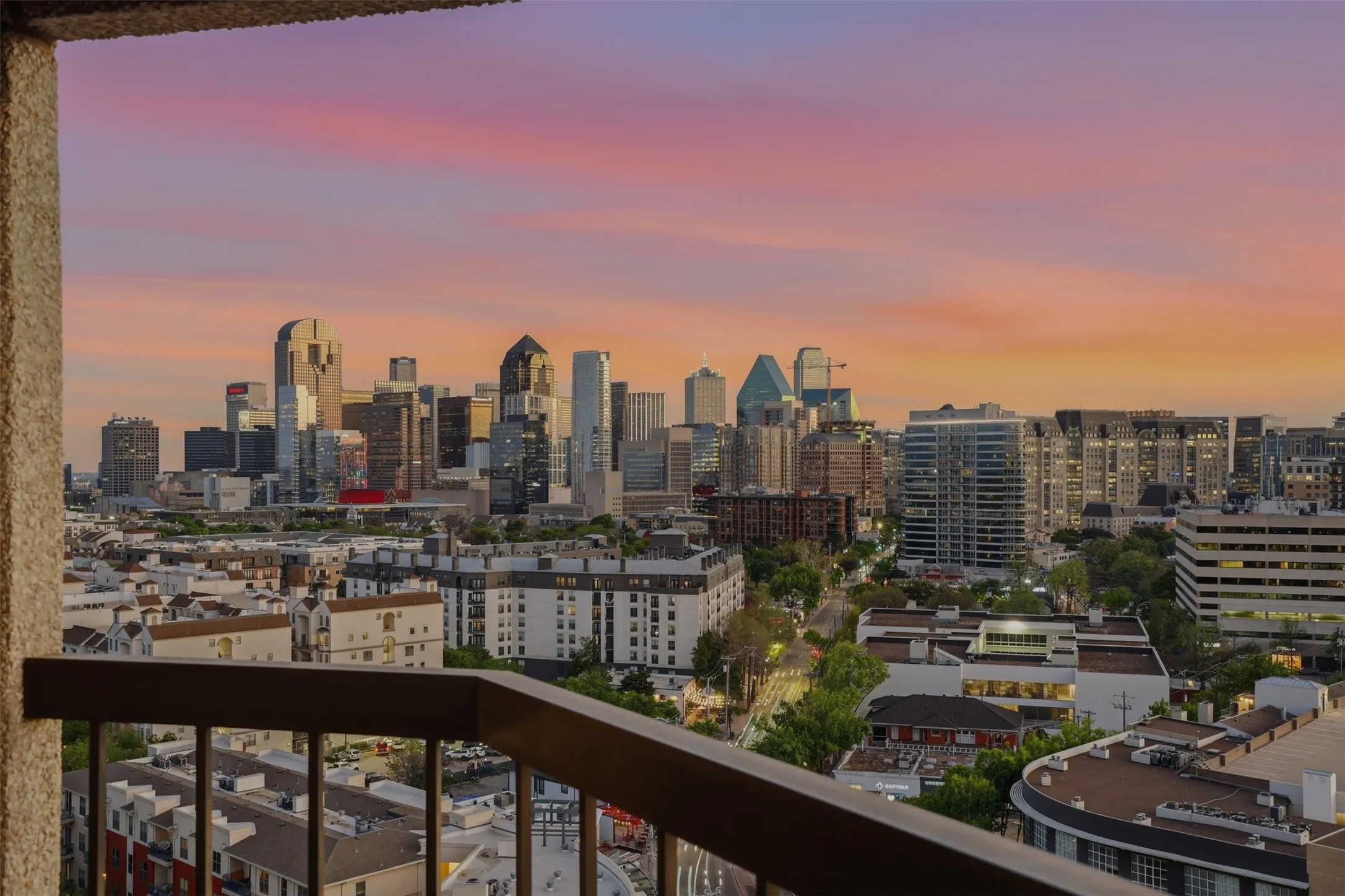 View of city skyline