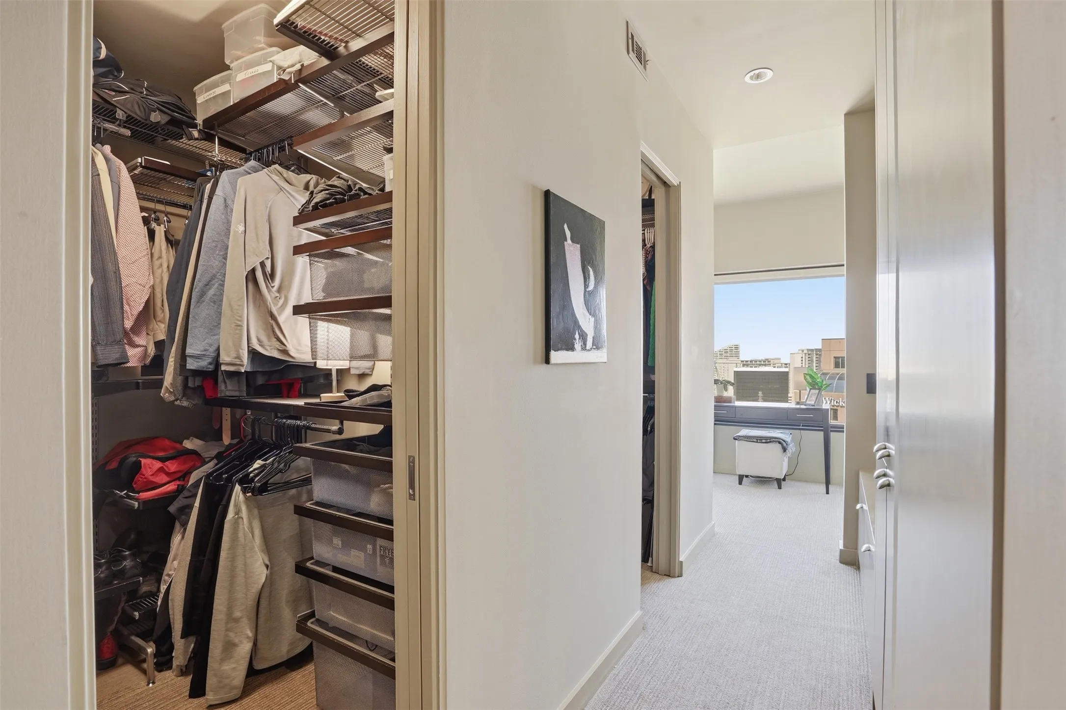 Two Primary walk-in closets