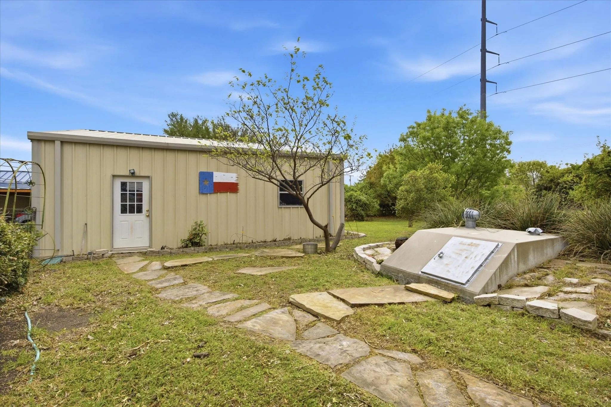 Shop and storm shelter