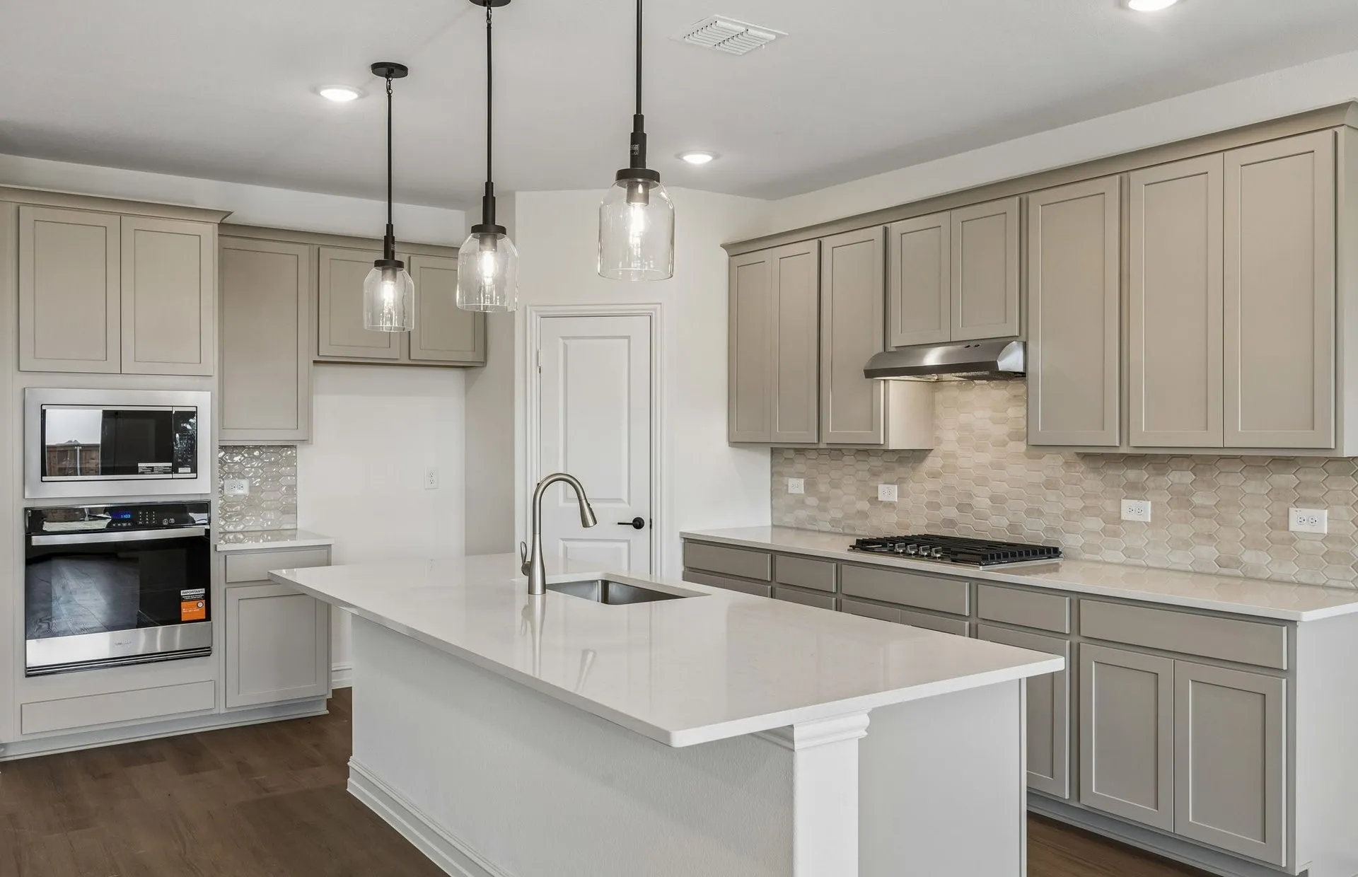 Abundant cabinet space in kitchen