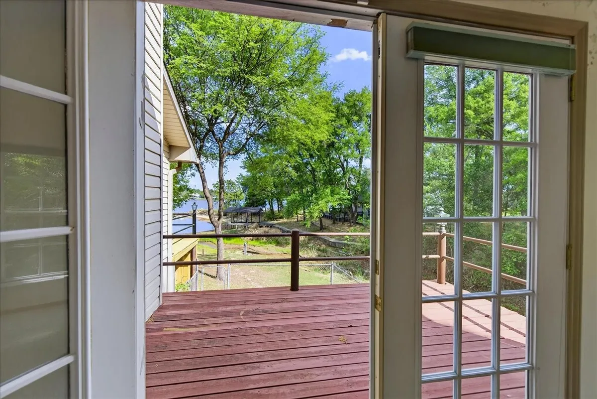 Deck out of primary bedroom