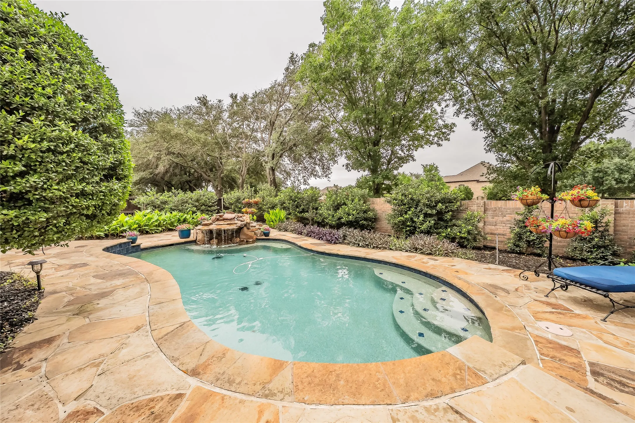 Backyard pool offering the perfect escape at home