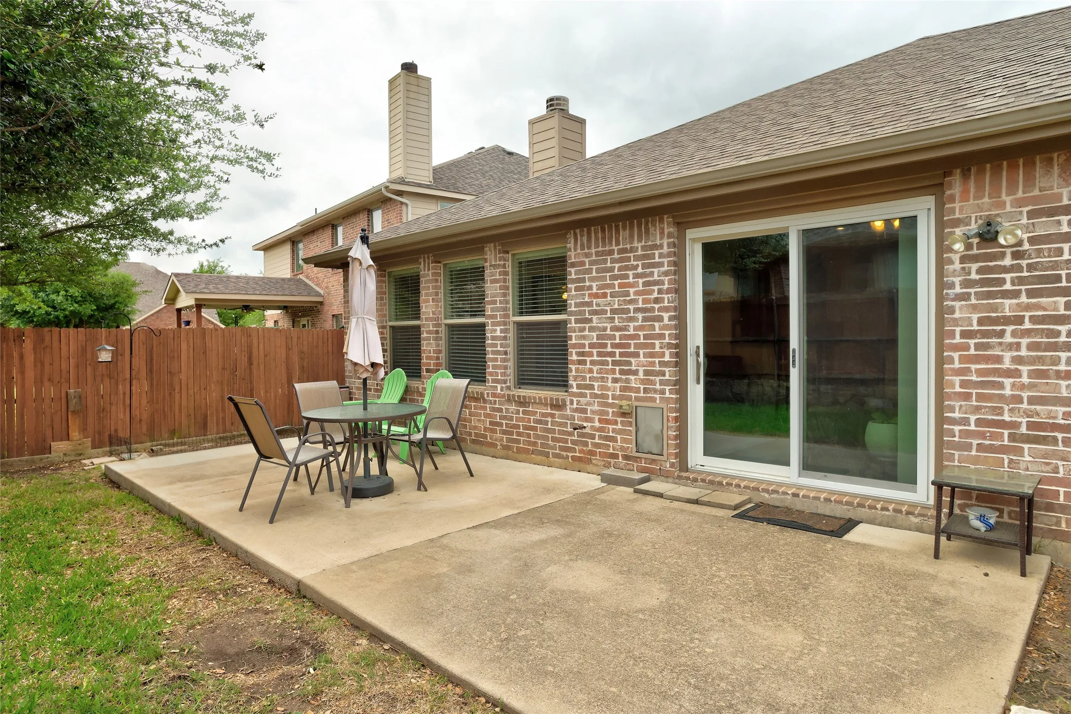 Backyard patio