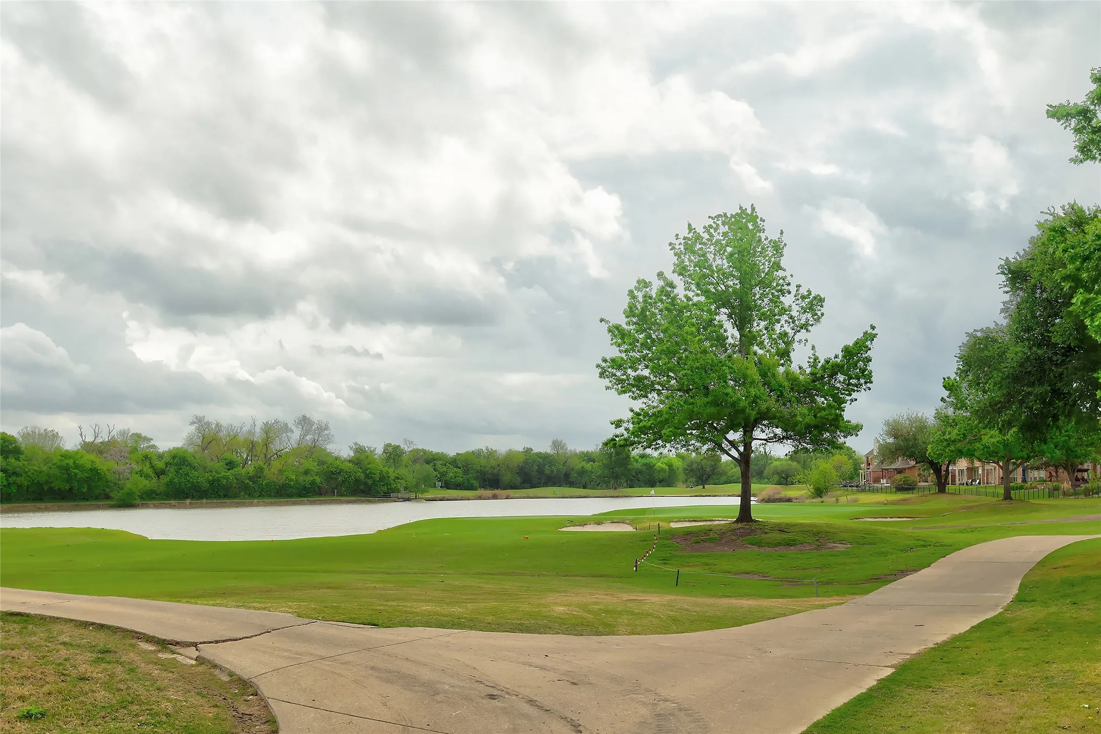 Close view of Pond at Park around the corner